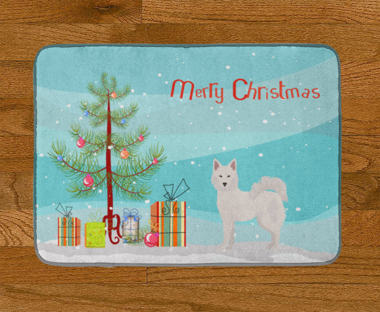 Danish Spitz Christmas Tree Machine Washable Memory Foam Mat CK3450RUG - the-store.com