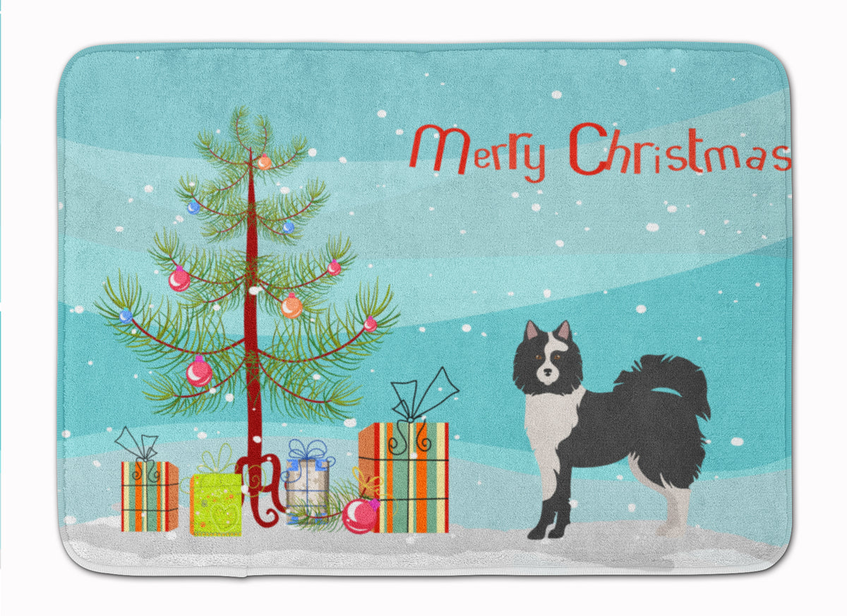 Black and White Elo dog Christmas Tree Machine Washable Memory Foam Mat CK3452RUG - the-store.com