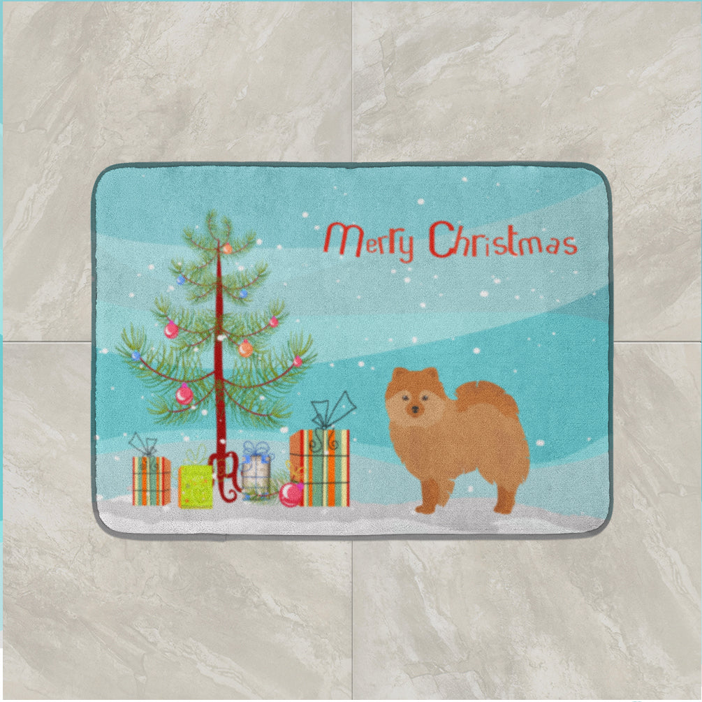 German Spitz Christmas Tree Machine Washable Memory Foam Mat CK3456RUG - the-store.com