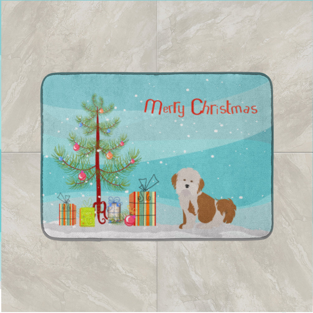 Havanese Christmas Tree Machine Washable Memory Foam Mat CK3458RUG - the-store.com