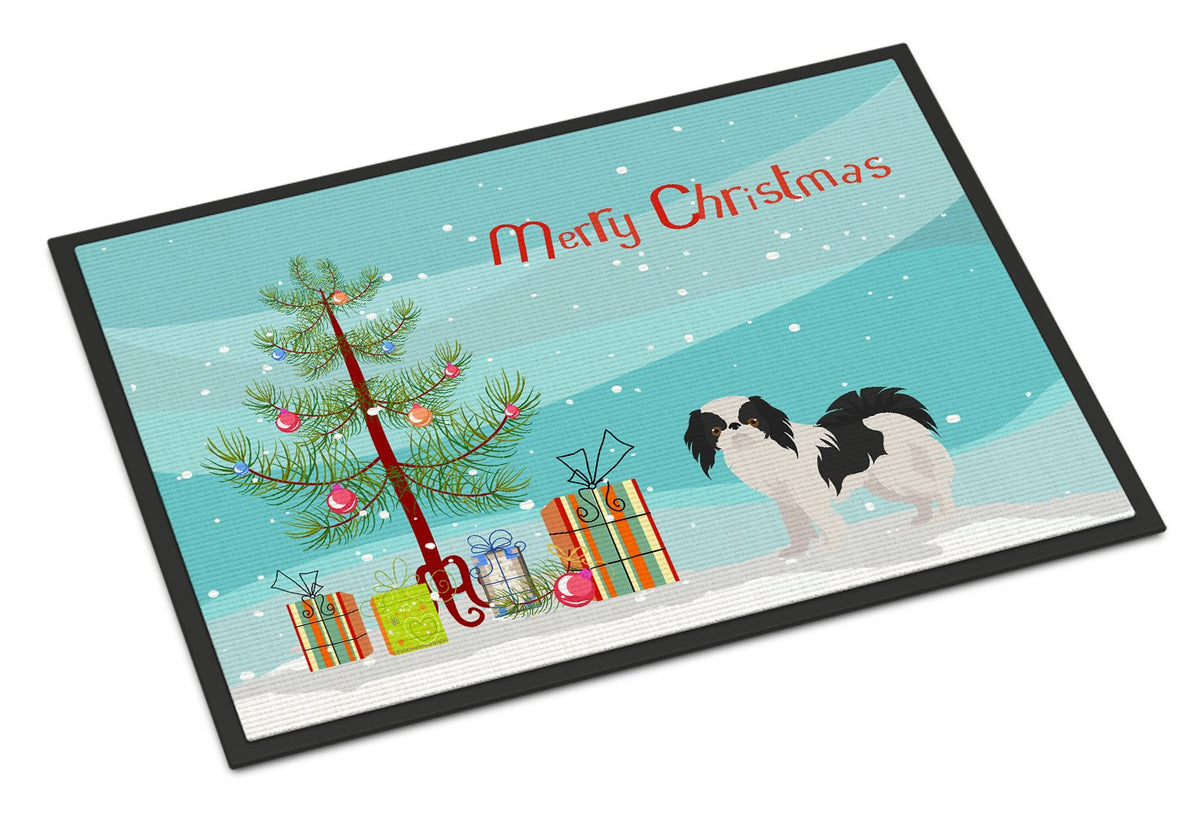 Japanese Chin Christmas Tree Indoor or Outdoor Mat 24x36 CK3462JMAT by Caroline&#39;s Treasures