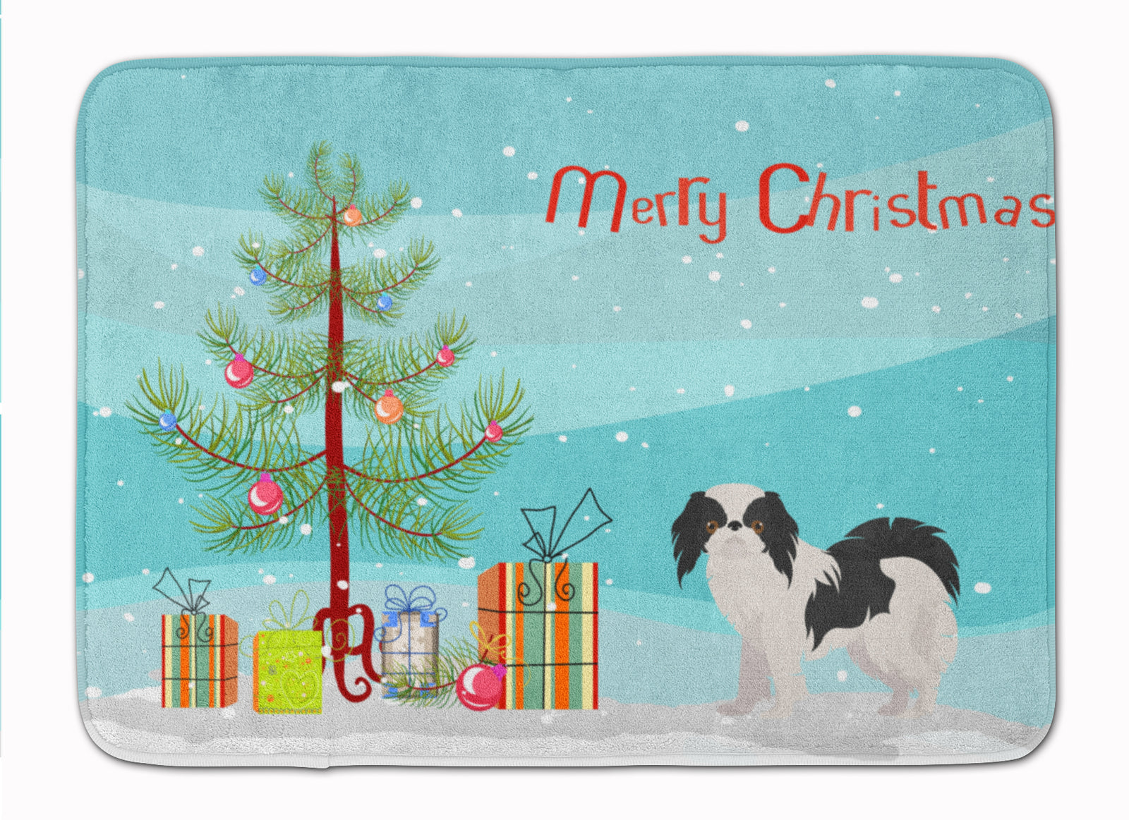 Japanese Chin Christmas Tree Machine Washable Memory Foam Mat CK3462RUG - the-store.com