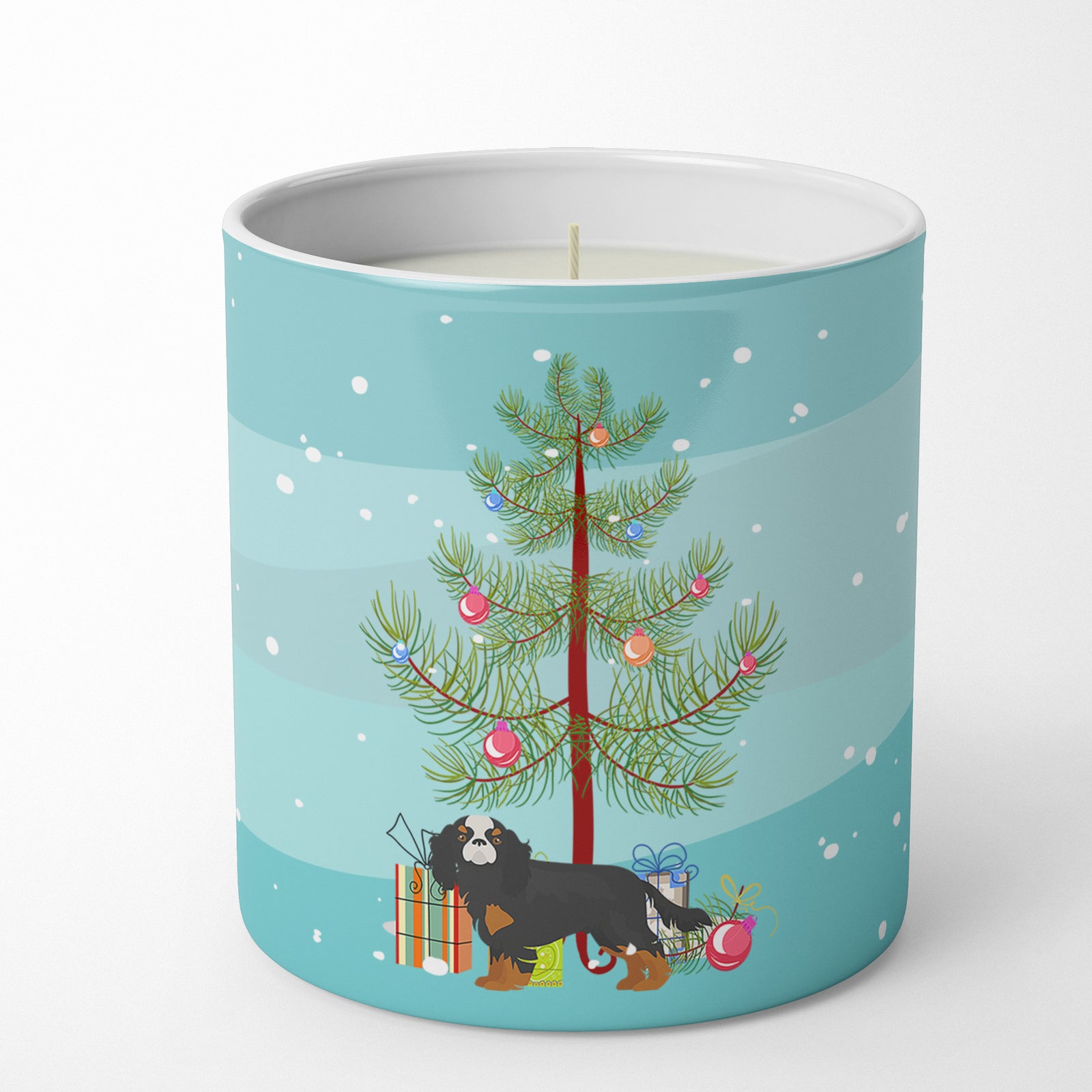 Buy this Cavalier King Charles Spaniel Christmas Tree 10 oz Decorative Soy Candle