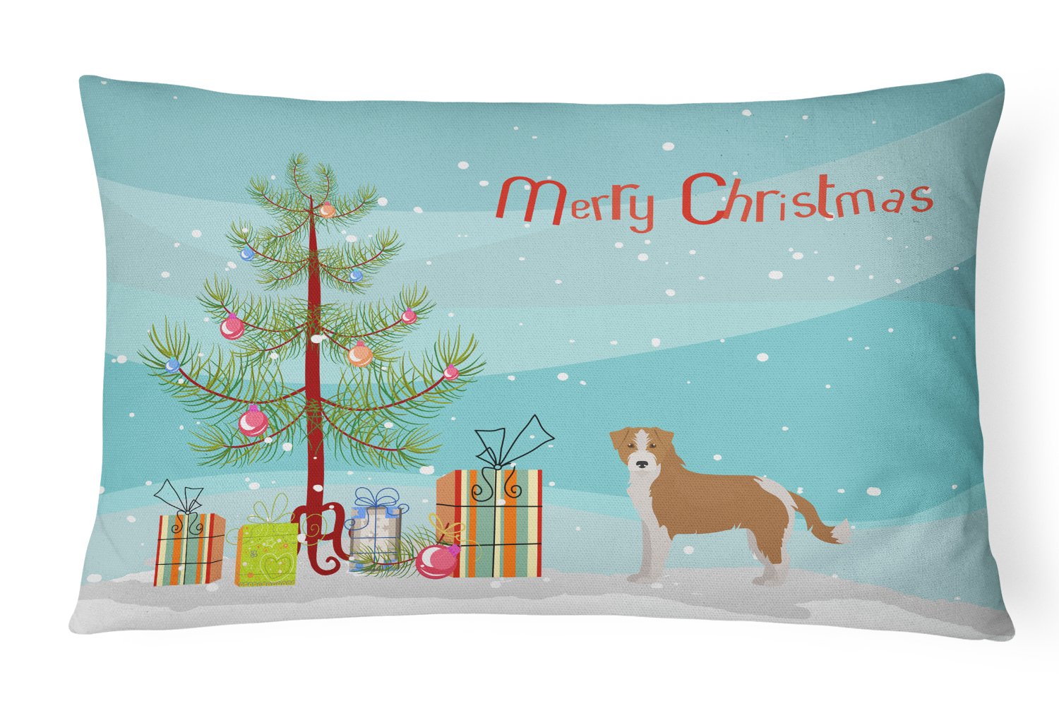 Kromfohrländer Christmas Tree Canvas Fabric Decorative Pillow CK3466PW1216 by Caroline's Treasures