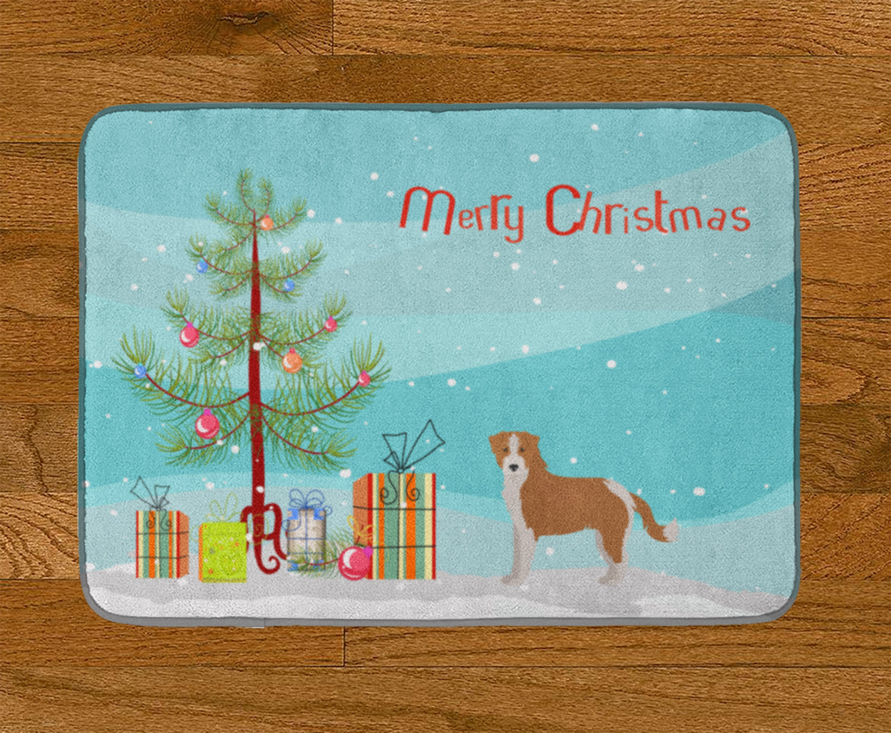 Kromfohrländer Christmas Tree Machine Washable Memory Foam Mat CK3466RUG - the-store.com