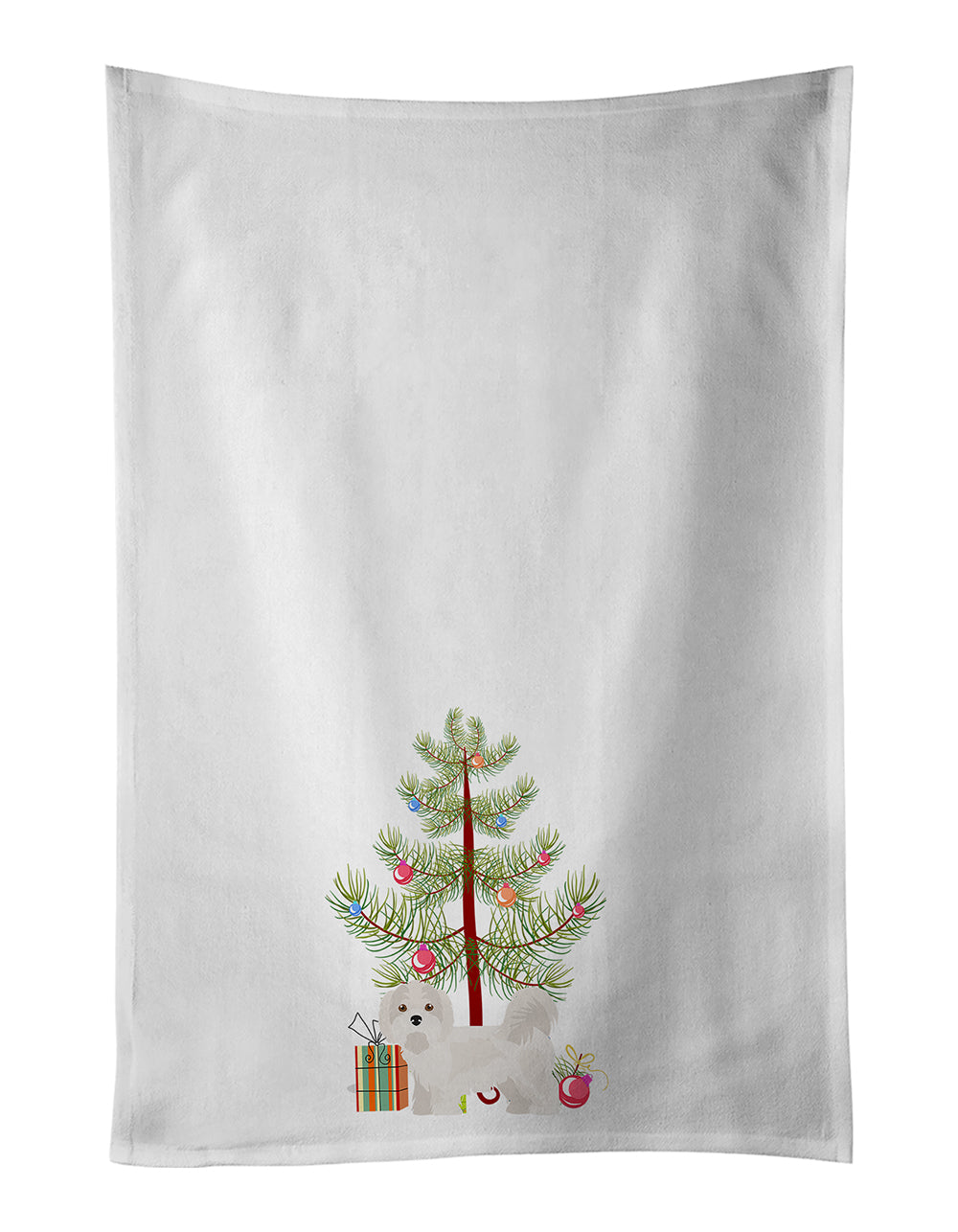 Buy this Kyi-Leo Christmas Tree White Kitchen Towel Set of 2