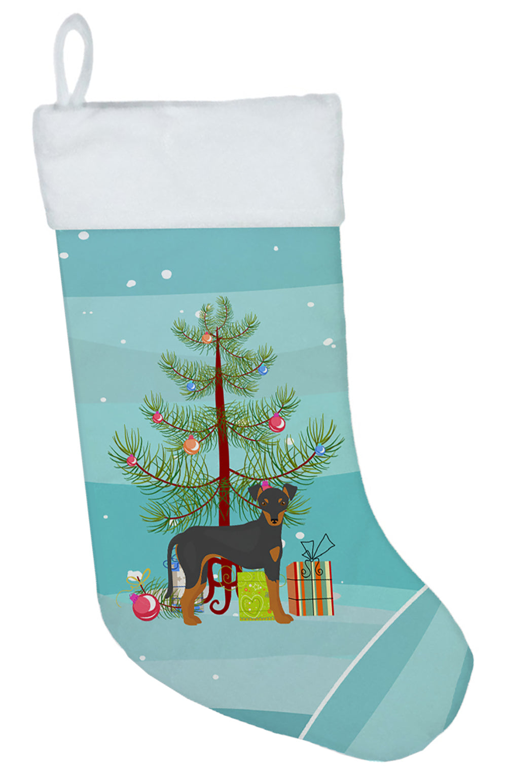 Manchester Terrier Christmas Tree Christmas Stocking CK3472CS  the-store.com.