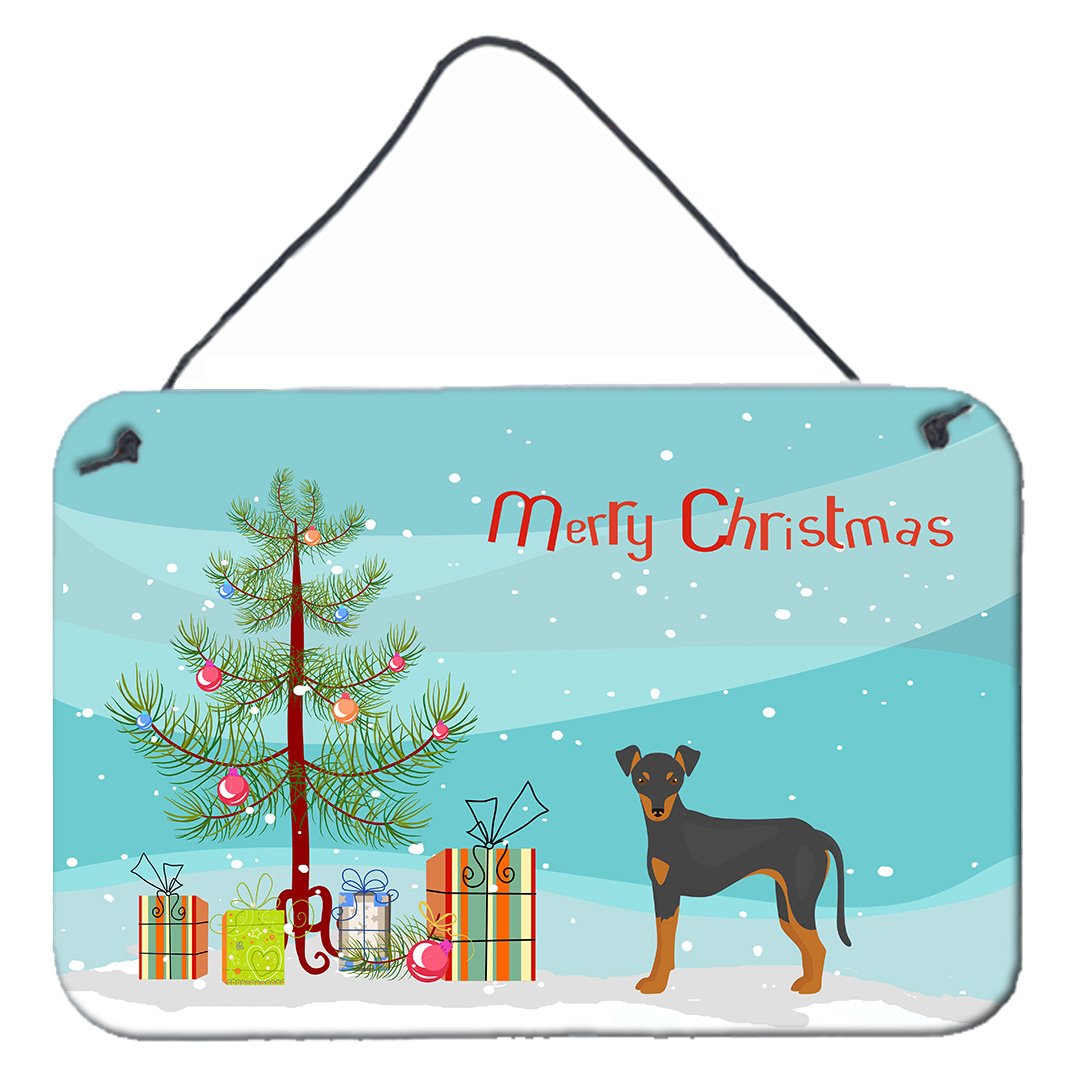 Manchester Terrier Christmas Tree Wall or Door Hanging Prints CK3472DS812 by Caroline's Treasures