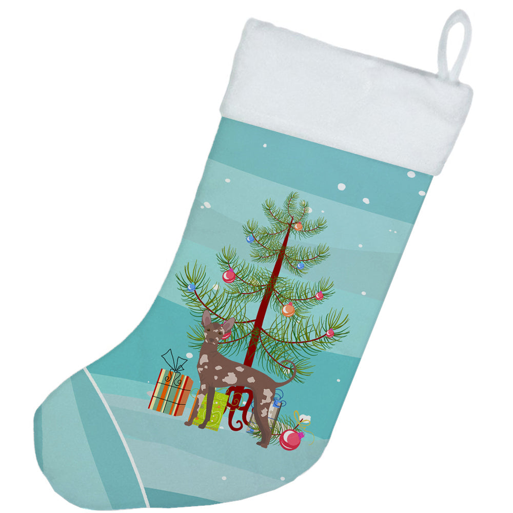 Mexican Hairless Dog Christmas Tree Christmas Stocking CK3473CS  the-store.com.