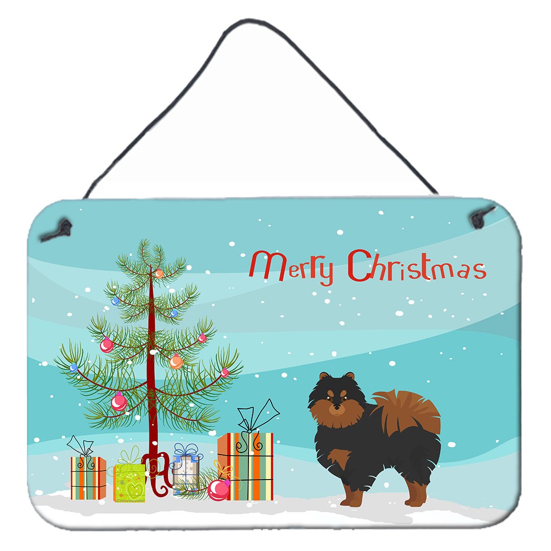 Pomeranian Christmas Tree Wall or Door Hanging Prints CK3477DS812 by Caroline's Treasures