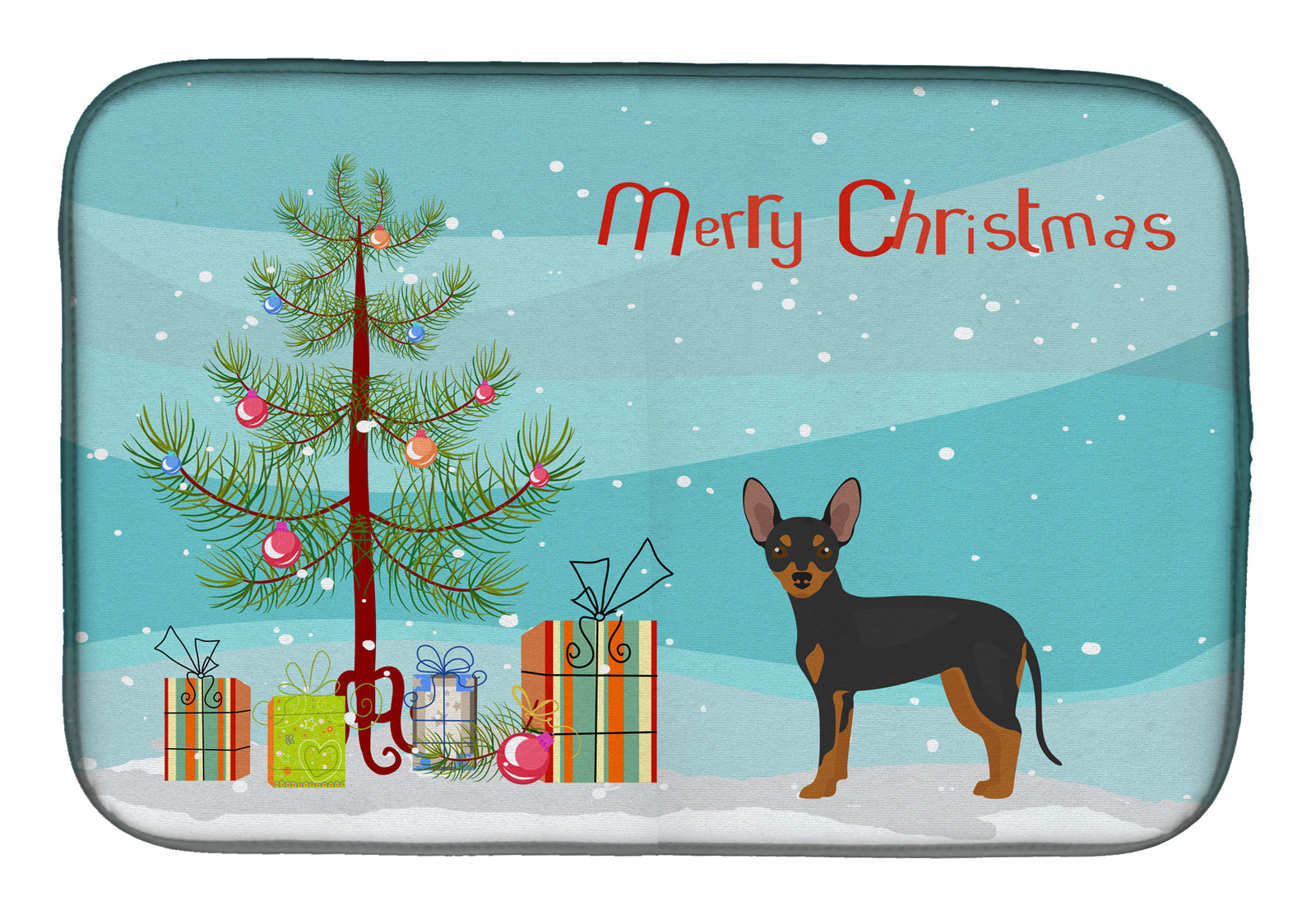 Prague Ratter Christmas Tree Dish Drying Mat CK3480DDM  the-store.com.