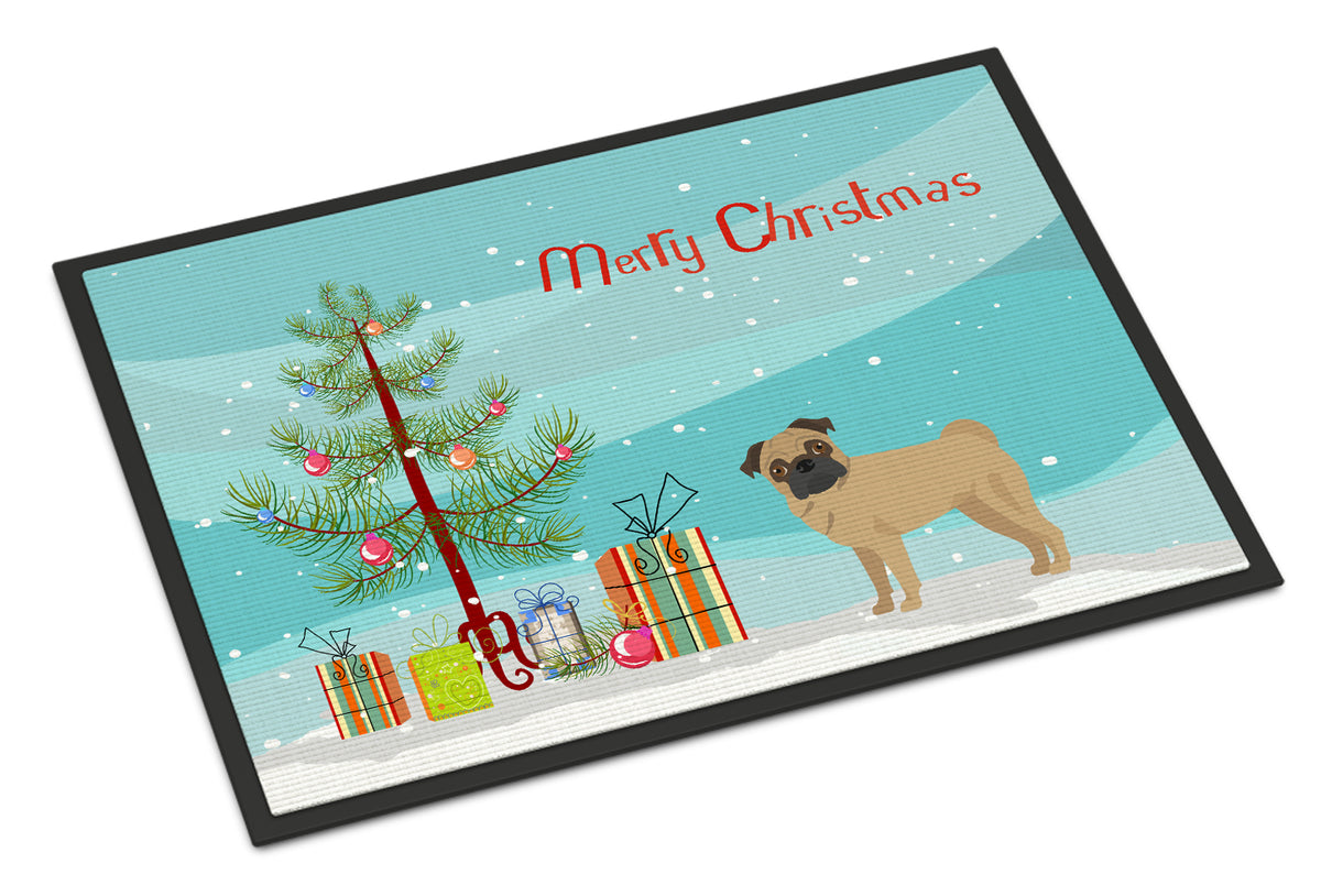 Pug Christmas Tree Indoor or Outdoor Mat 18x27 CK3481MAT - the-store.com