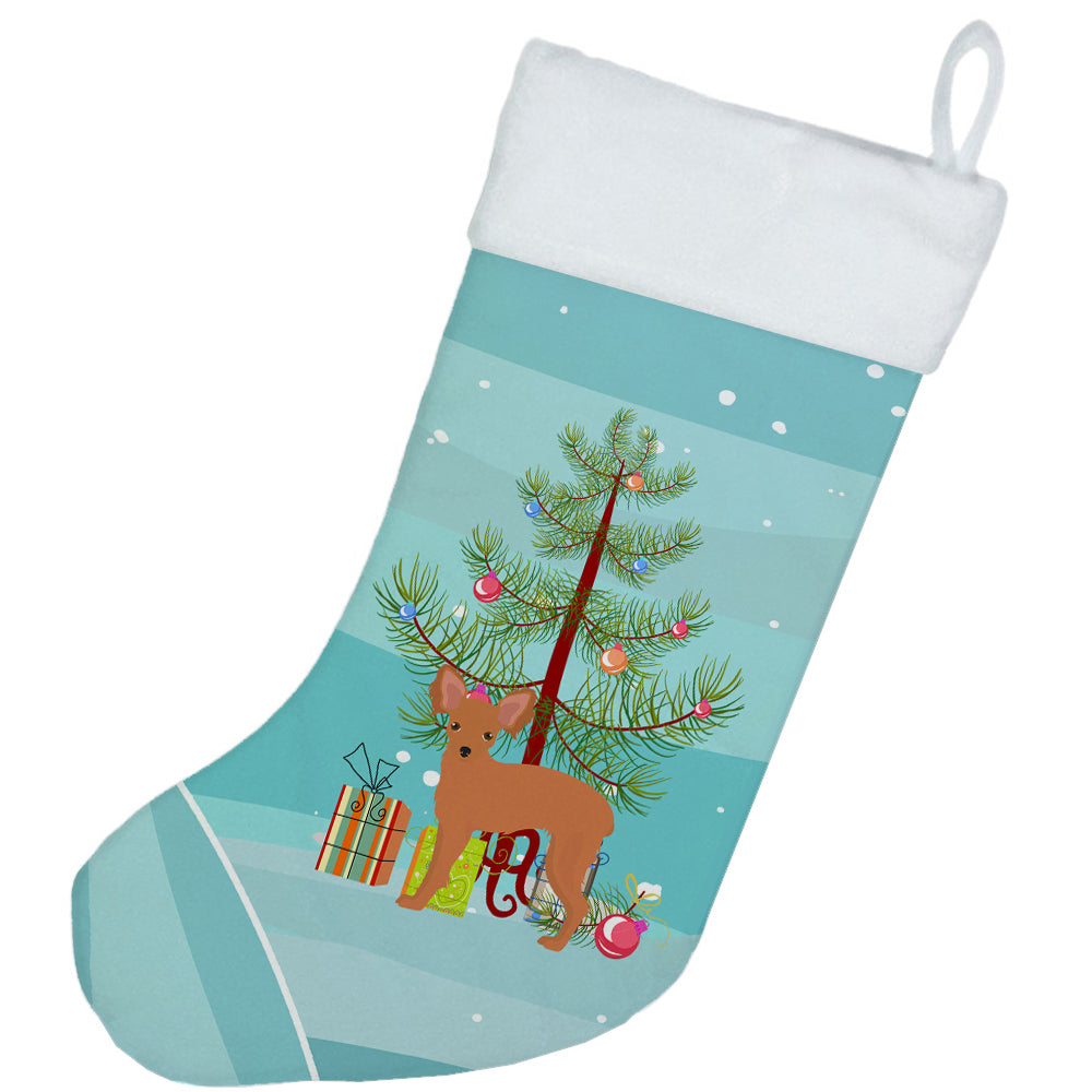 Russkiy Toy or Russian Toy Terrier Christmas Tree Christmas Stocking CK3484CS  the-store.com.