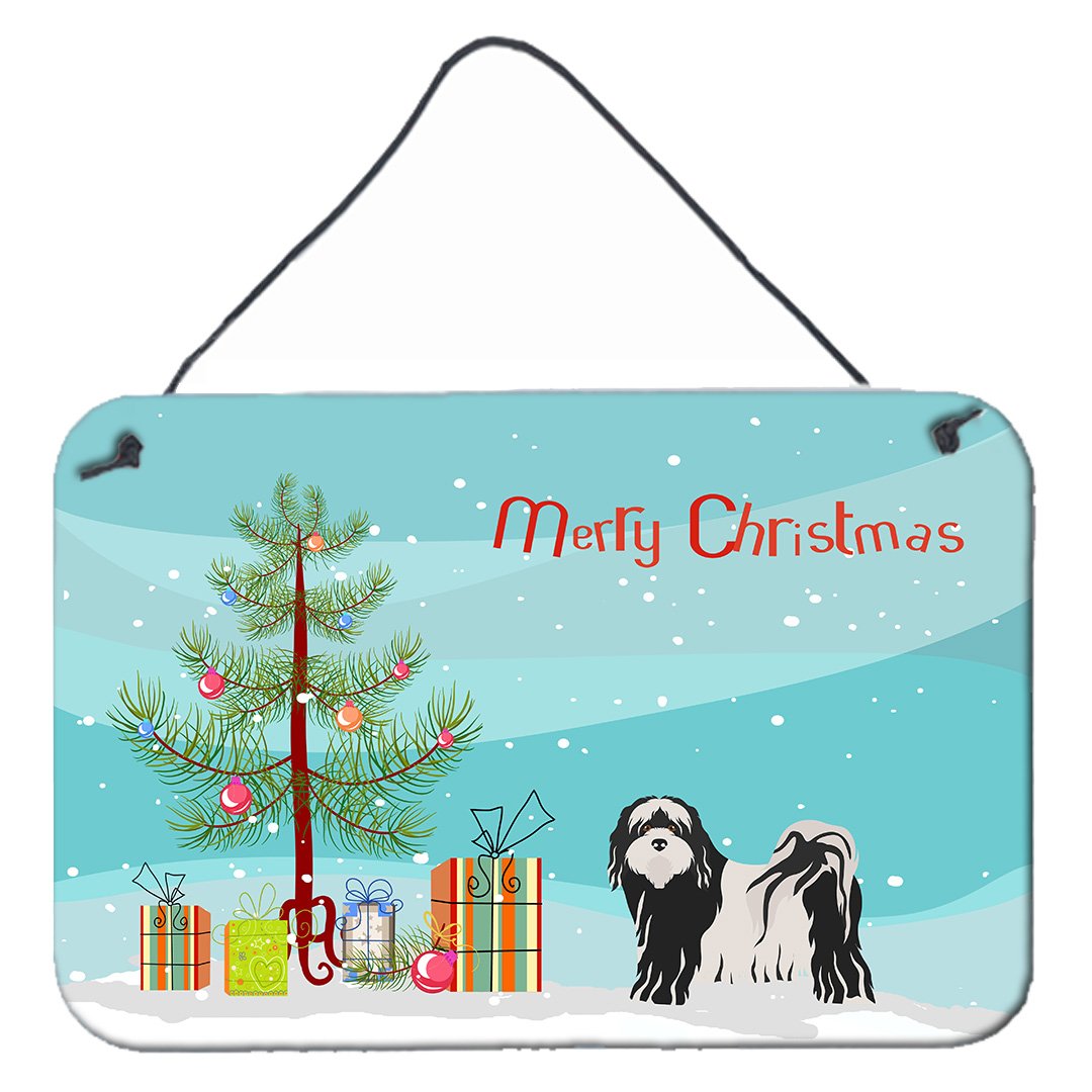 Tibetan Terrier Christmas Tree Wall or Door Hanging Prints CK3489DS812 by Caroline's Treasures