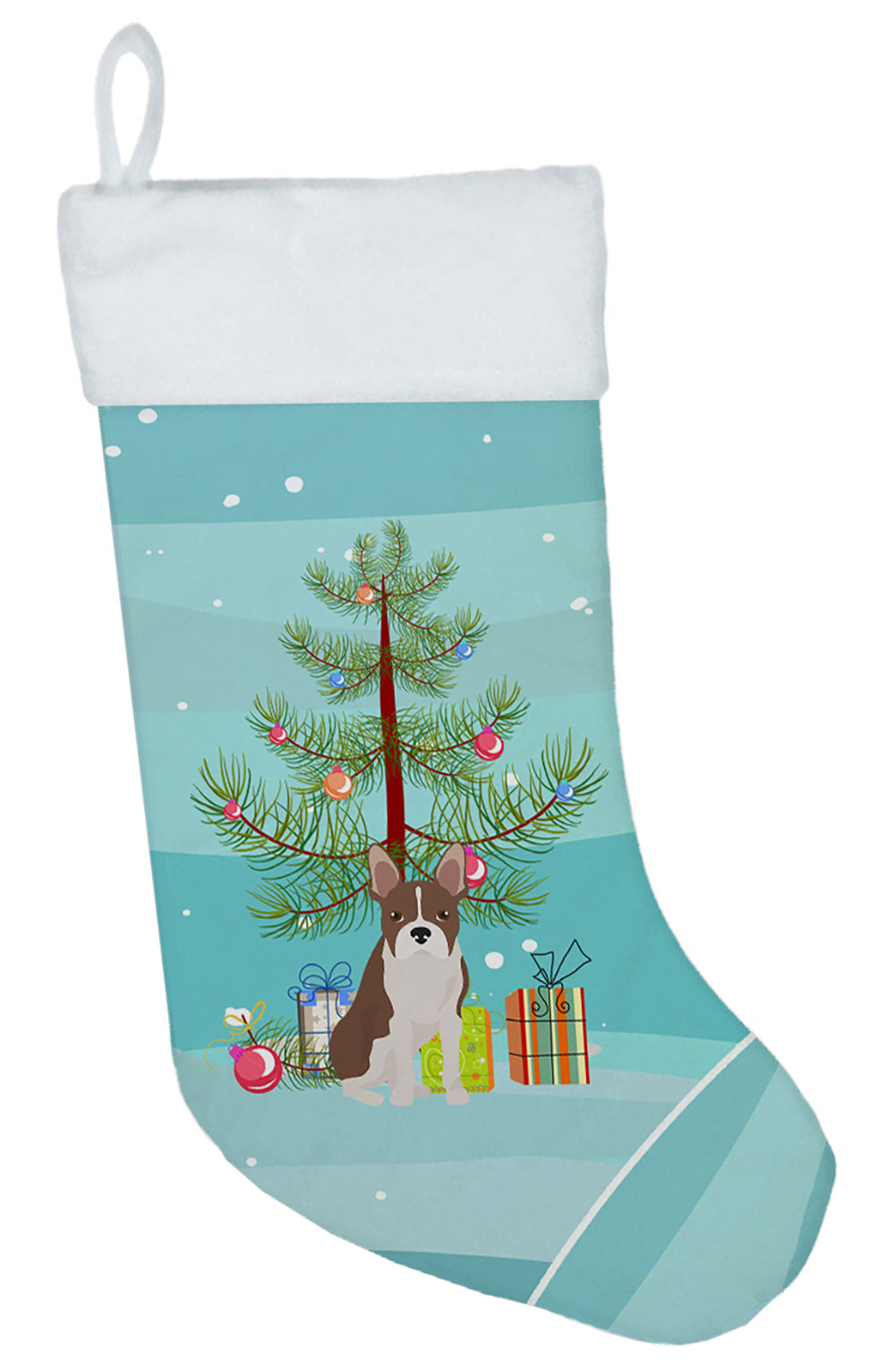 Boston Terrier Christmas Tree Christmas Stocking CK3493CS  the-store.com.