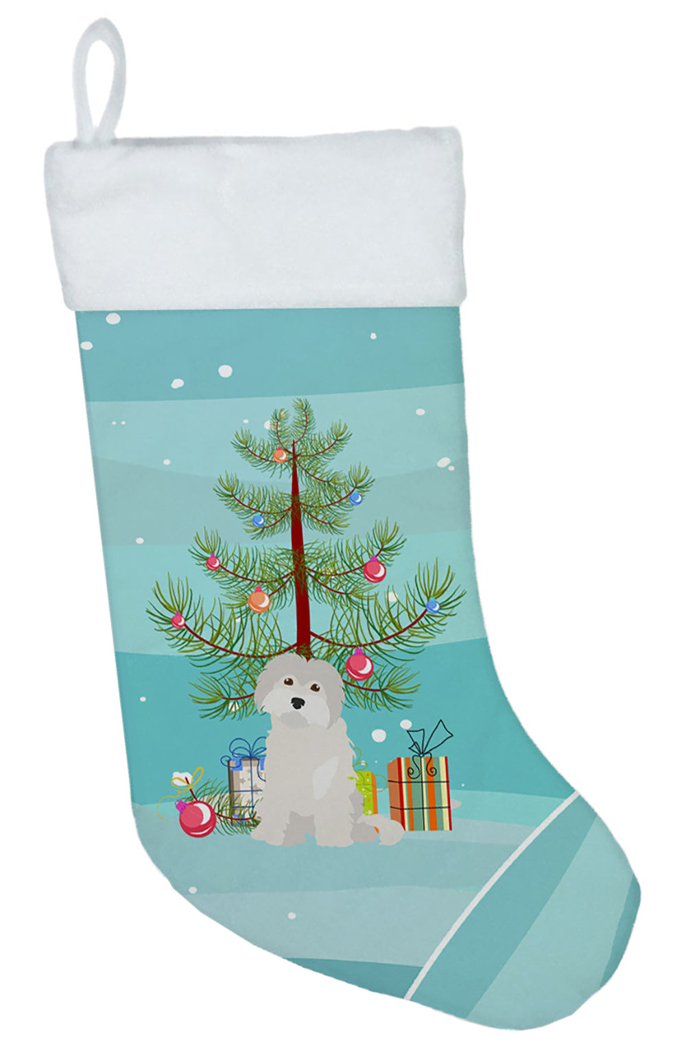 Maltese #2 Christmas Tree Christmas Stocking CK3501CS  the-store.com.