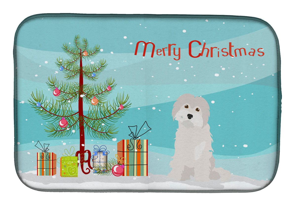 Maltese #2 Christmas Tree Dish Drying Mat CK3501DDM  the-store.com.