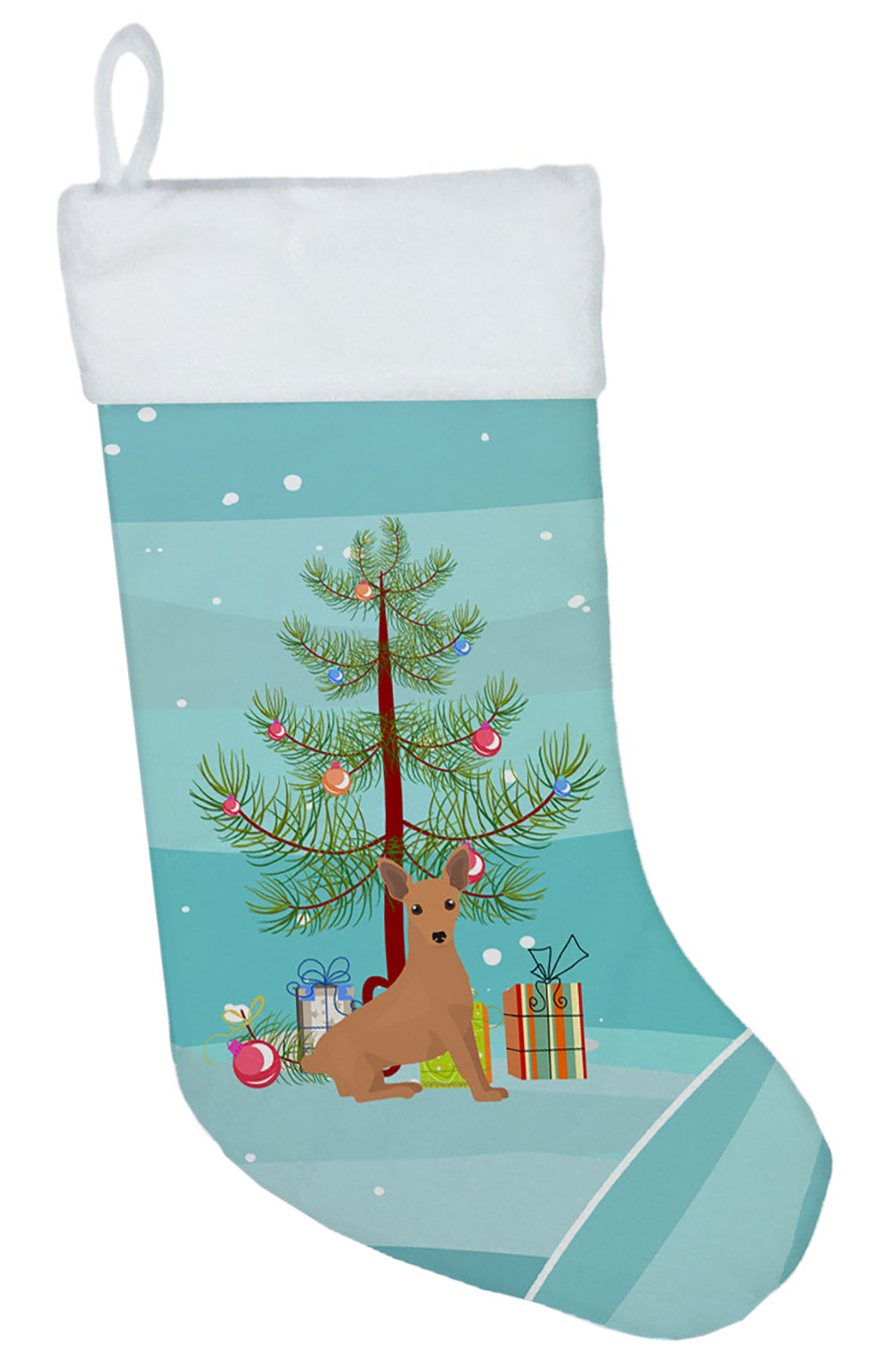 Miniature Pinscher Christmas Tree Christmas Stocking CK3503CS  the-store.com.