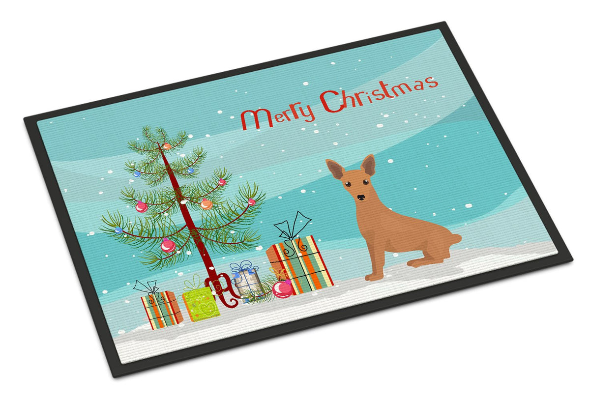 Miniature Pinscher Christmas Tree Indoor or Outdoor Mat 24x36 CK3503JMAT by Caroline&#39;s Treasures