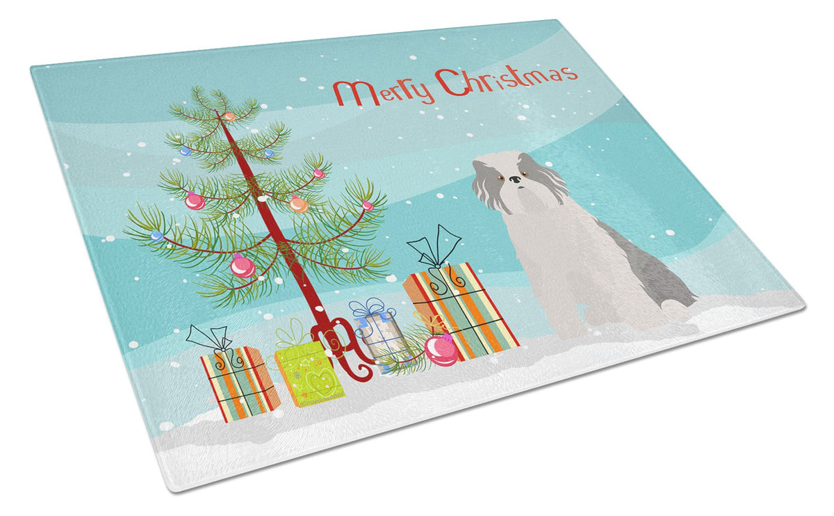 Odis Odessa Domestic Ideal Dog Christmas Tree Glass Cutting Board Large CK3504LCB by Caroline&#39;s Treasures