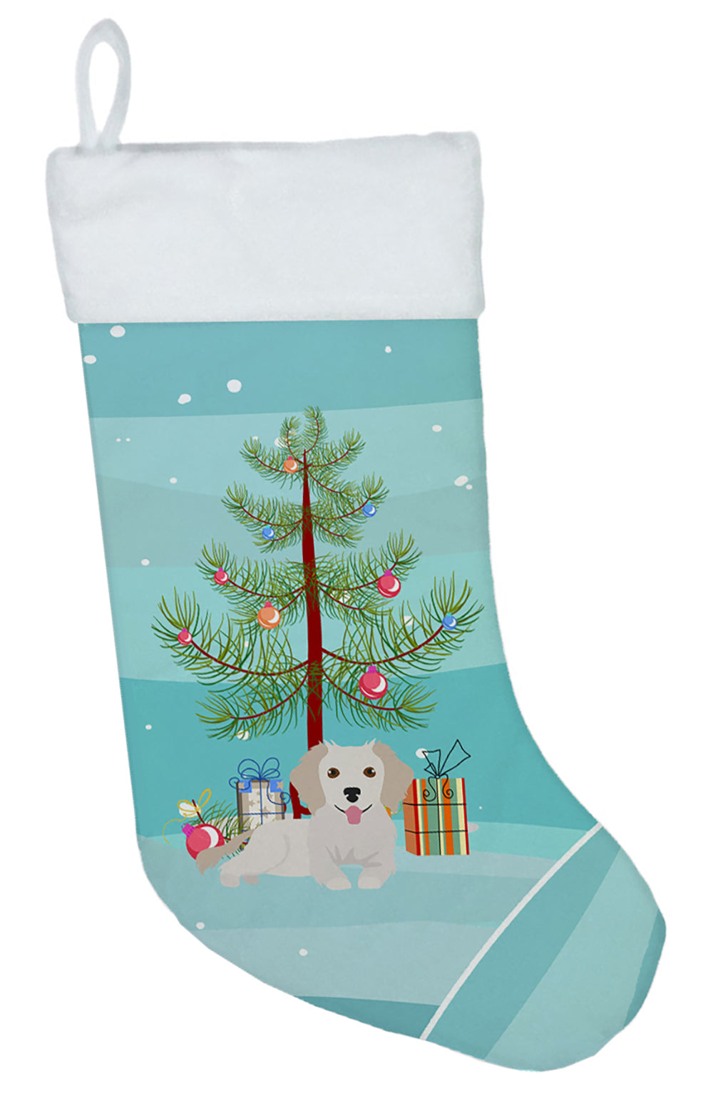 Small Greek Domestic Dog Kokoni #2 Christmas Tree Christmas Stocking CK3510CS  the-store.com.