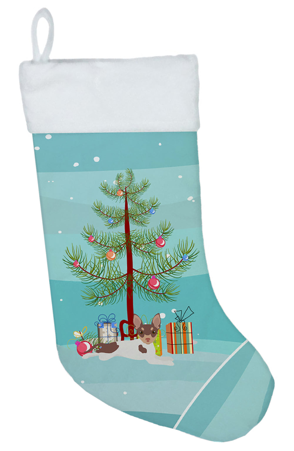 Toy Fox Terrier Christmas Tree Christmas Stocking CK3511CS  the-store.com.