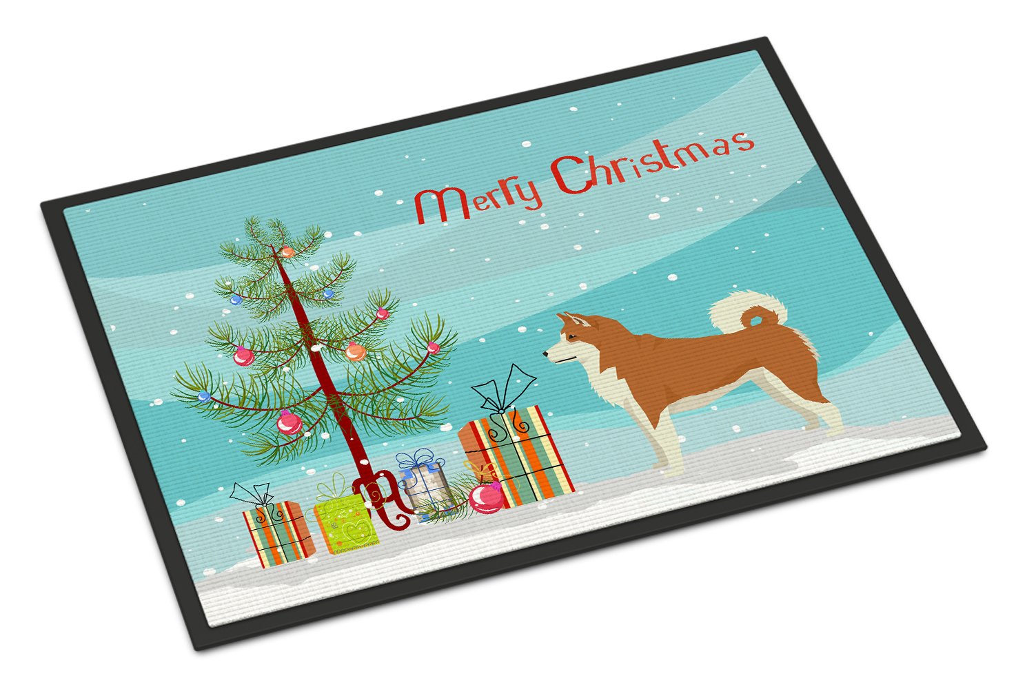 Akita Christmas Tree Indoor or Outdoor Mat 24x36 CK3512JMAT by Caroline's Treasures