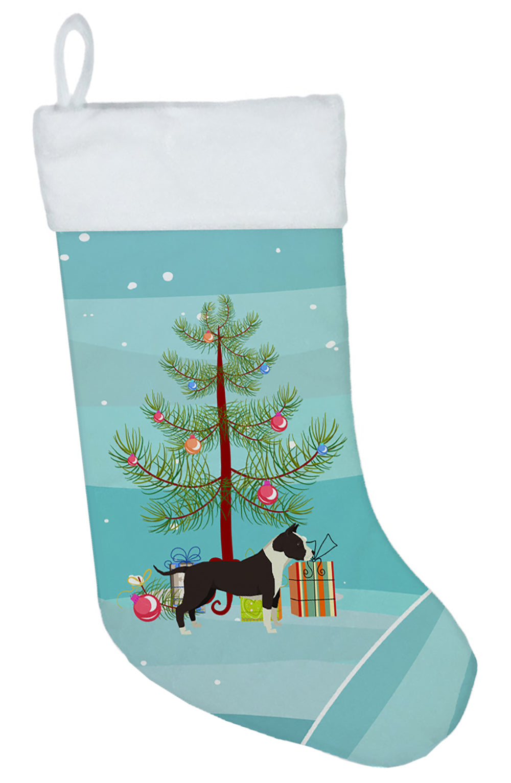 American Staffordshire Terrier Christmas Tree Christmas Stocking CK3515CS  the-store.com.