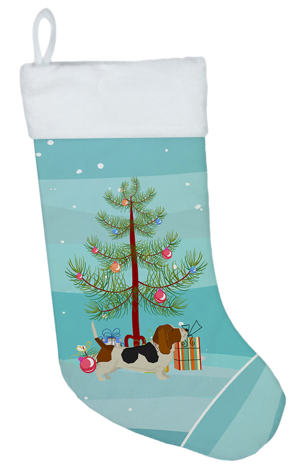 Basset Hound Christmas Tree Christmas Stocking CK3518CS  the-store.com.