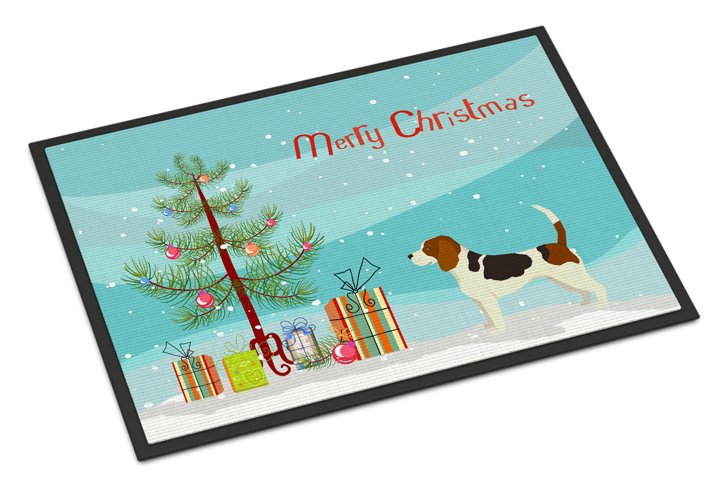 Beagle Christmas Tree Indoor or Outdoor Mat 18x27 CK3519MAT - the-store.com