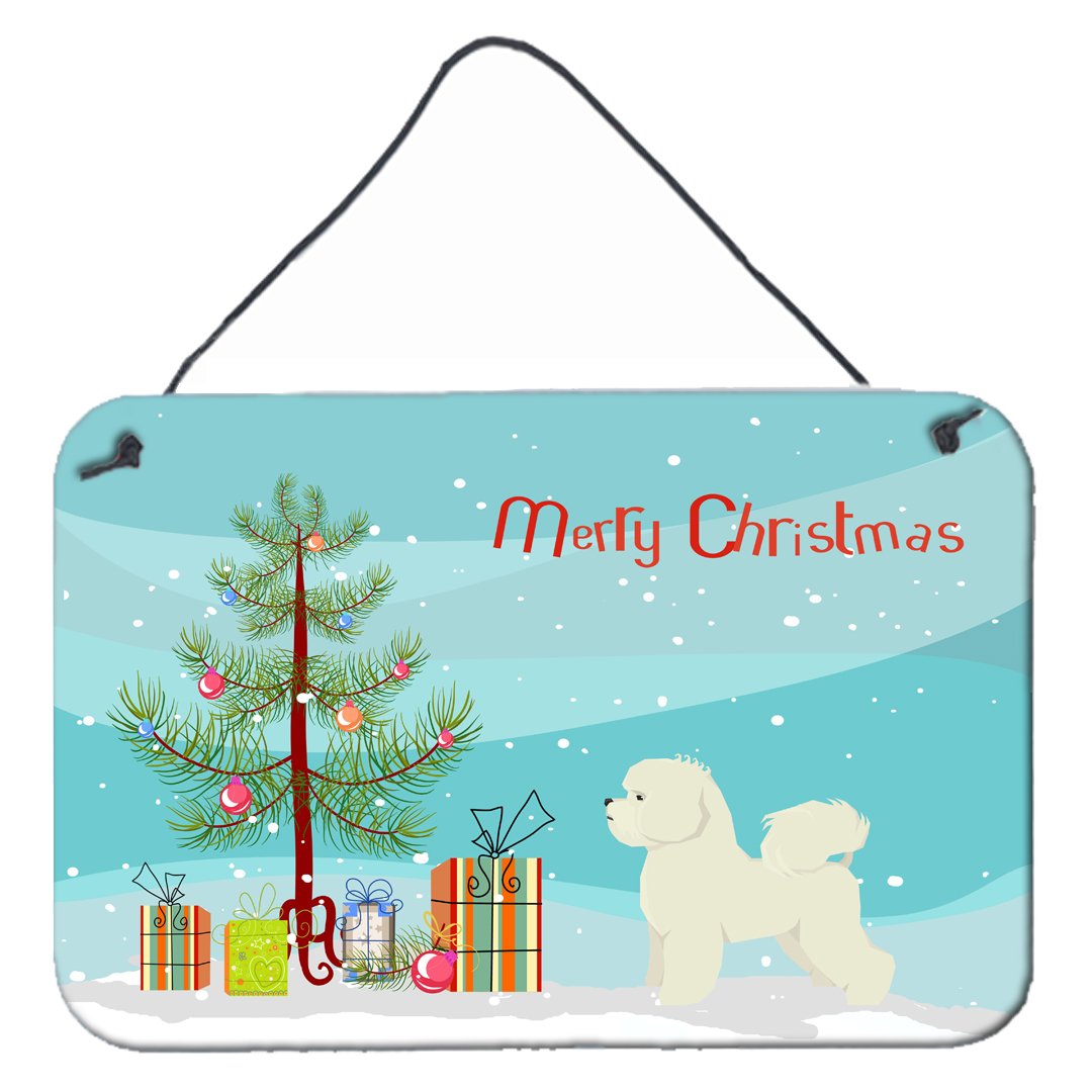 Bichon Frise Christmas Tree Wall or Door Hanging Prints CK3521DS812 by Caroline's Treasures