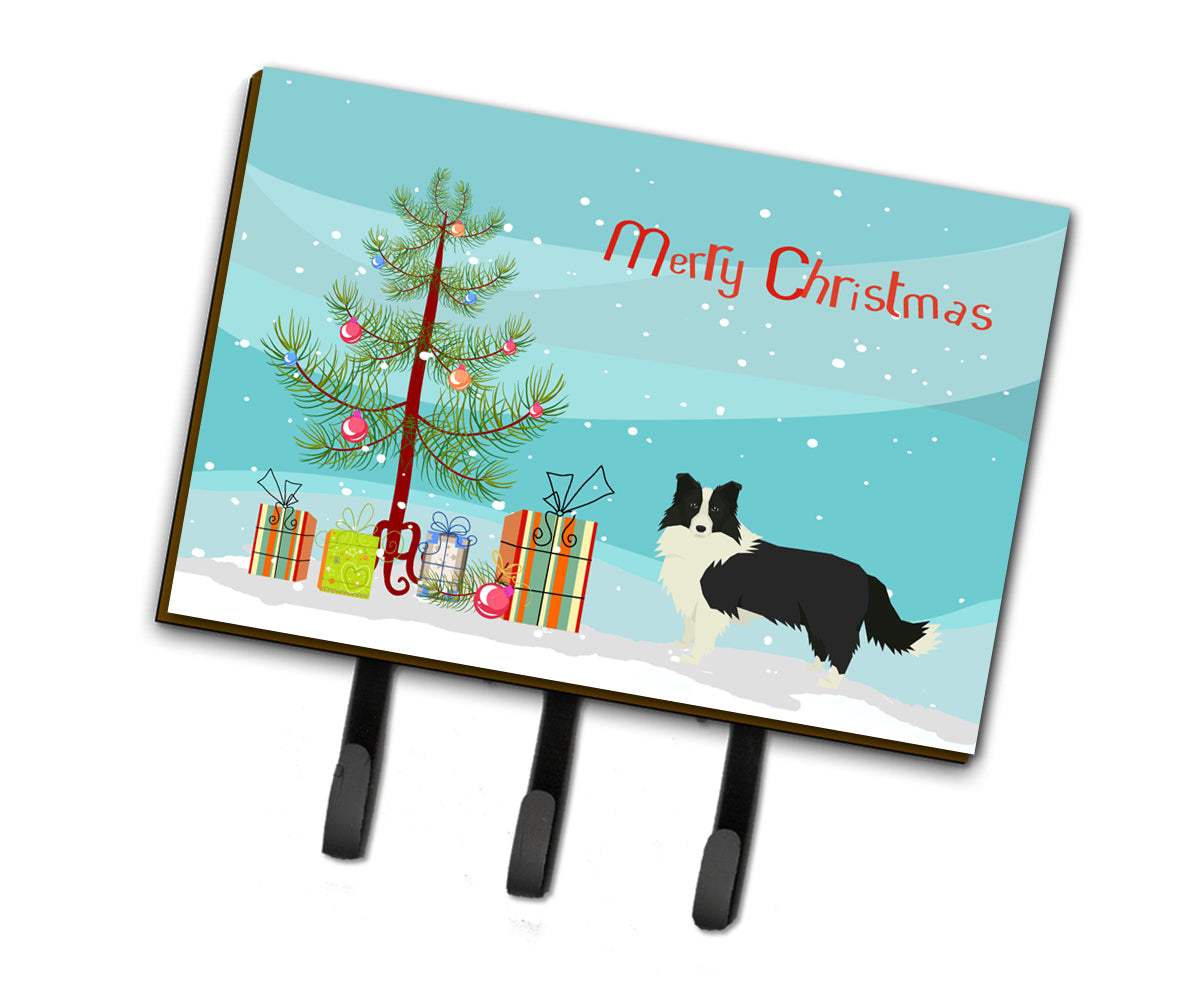 Border Collie Christmas Tree Leash or Key Holder CK3522TH68  the-store.com.