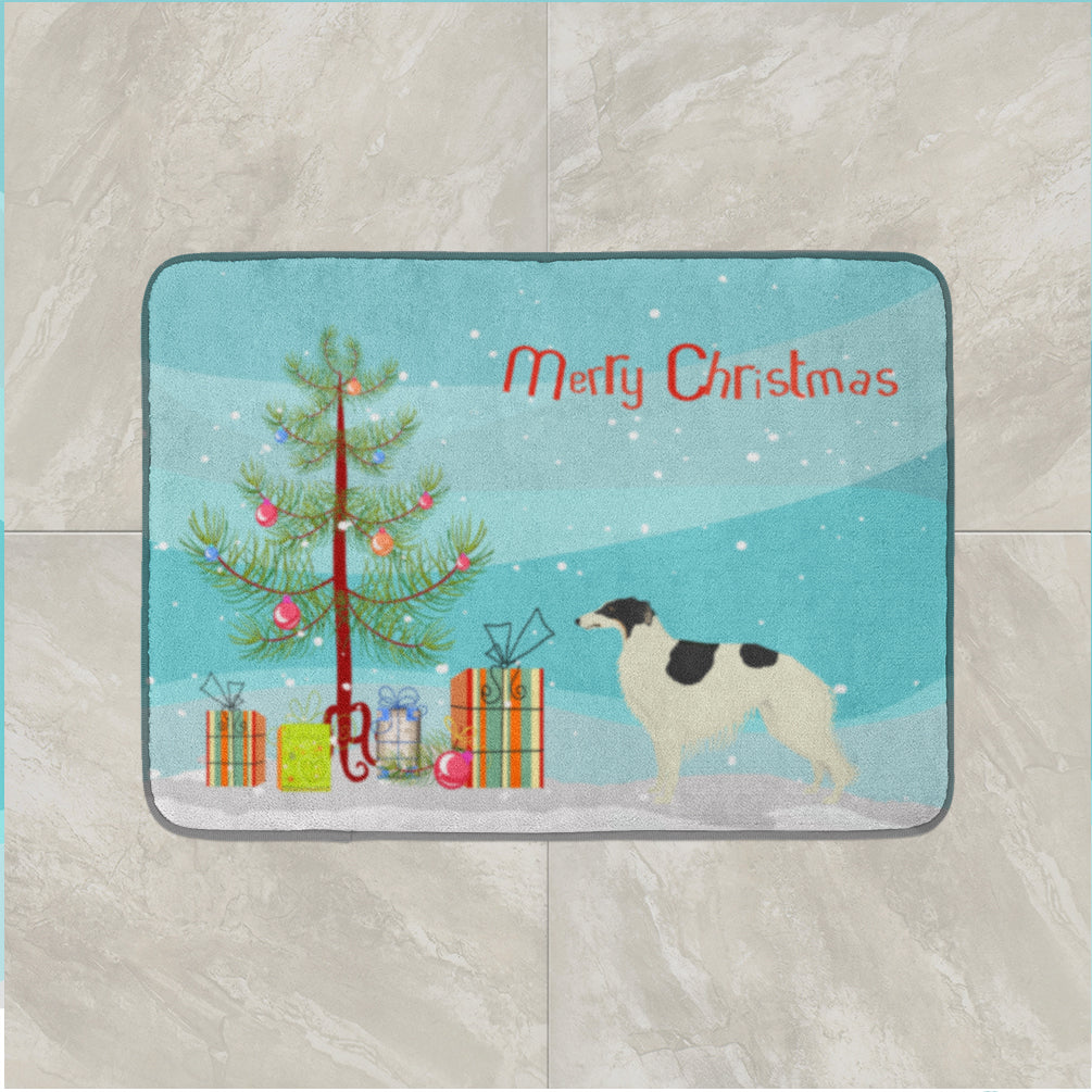 Borzoi Christmas Tree Machine Washable Memory Foam Mat CK3524RUG - the-store.com