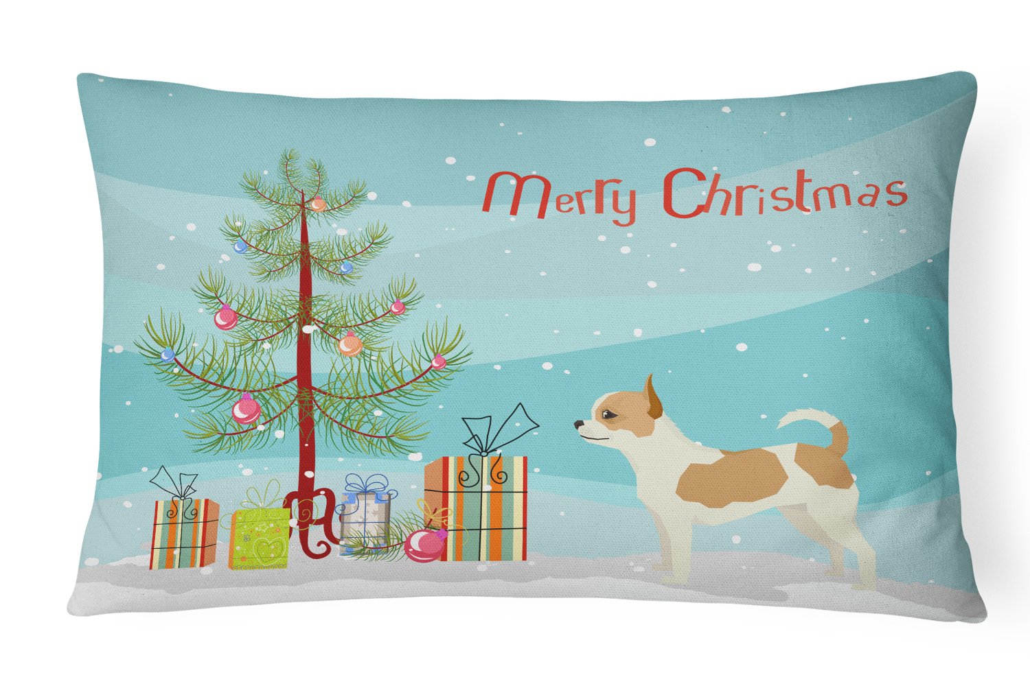 Chihuahua Christmas Tree Canvas Fabric Decorative Pillow CK3530PW1216 by Caroline's Treasures