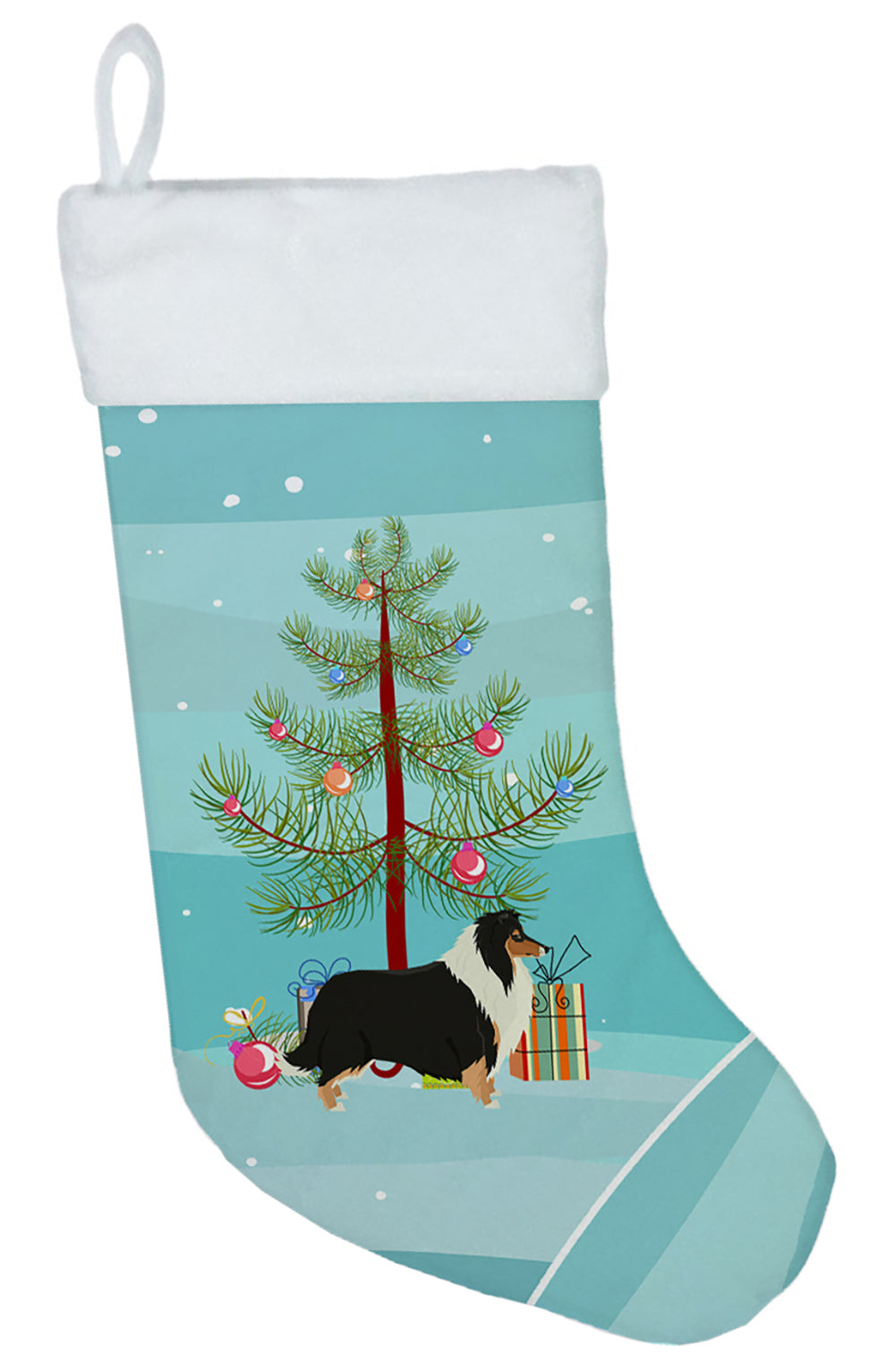 Collie Christmas Tree Christmas Stocking CK3532CS  the-store.com.