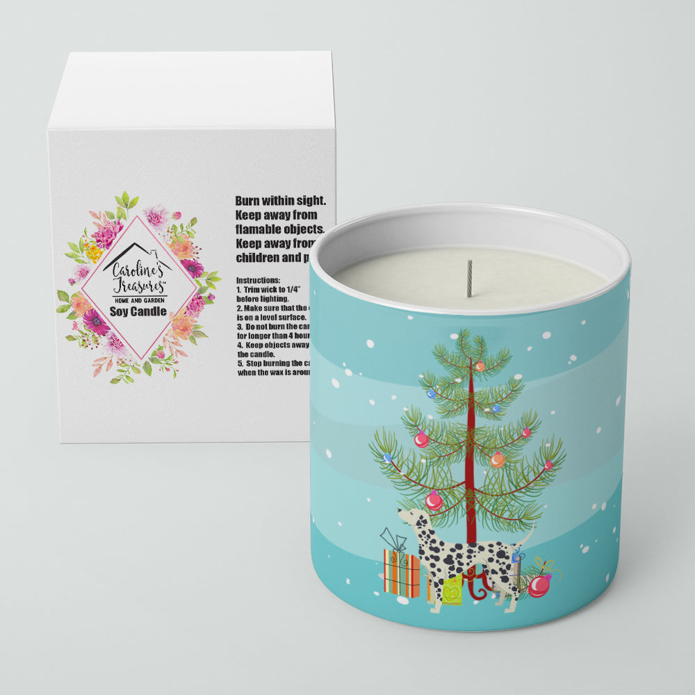 Dalmatian Christmas Tree 10 oz Decorative Soy Candle - the-store.com