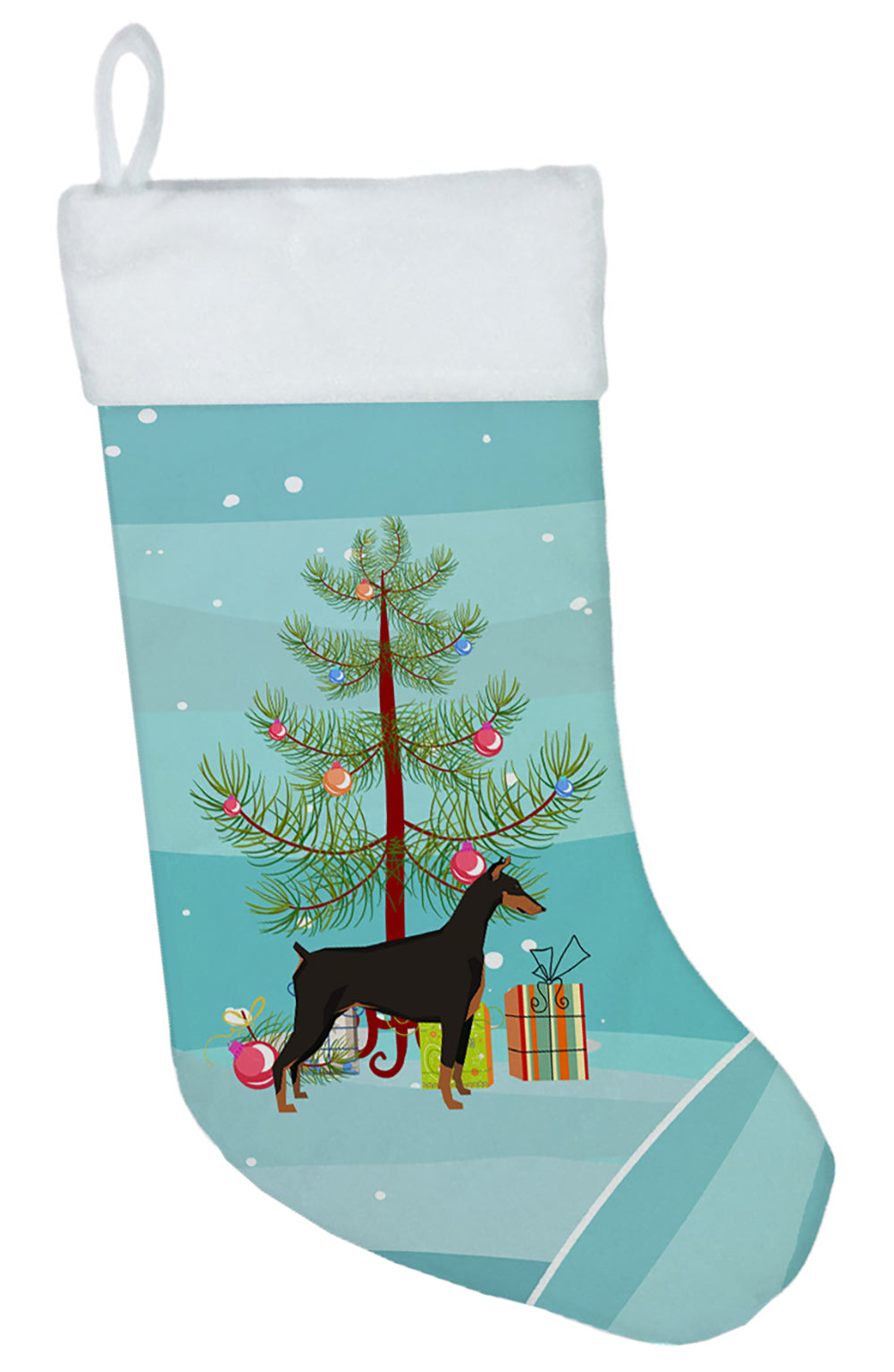 Doberman Pinscher Christmas Tree Christmas Stocking CK3535CS  the-store.com.