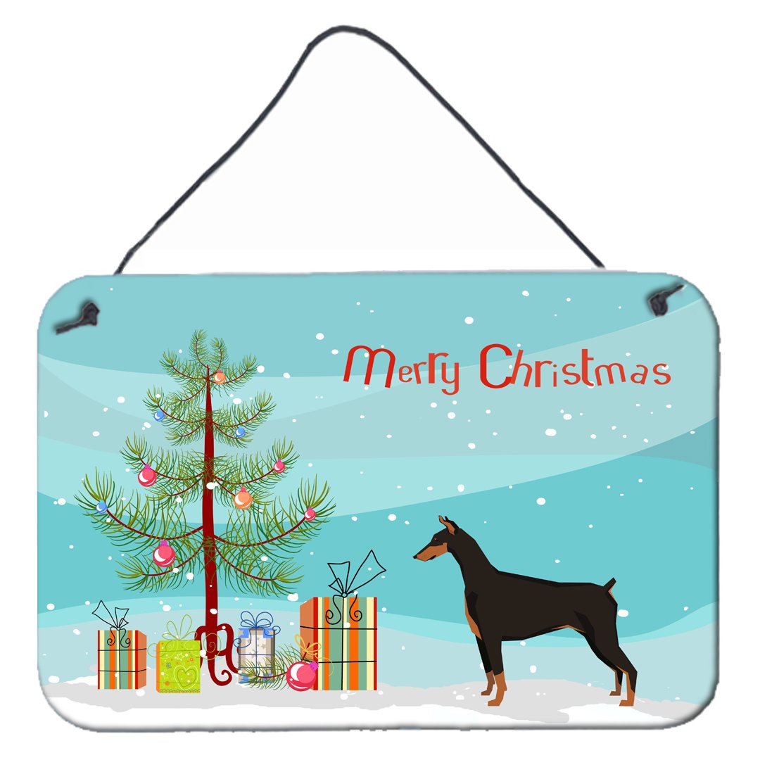 Doberman Pinscher Christmas Tree Wall or Door Hanging Prints CK3535DS812 by Caroline's Treasures