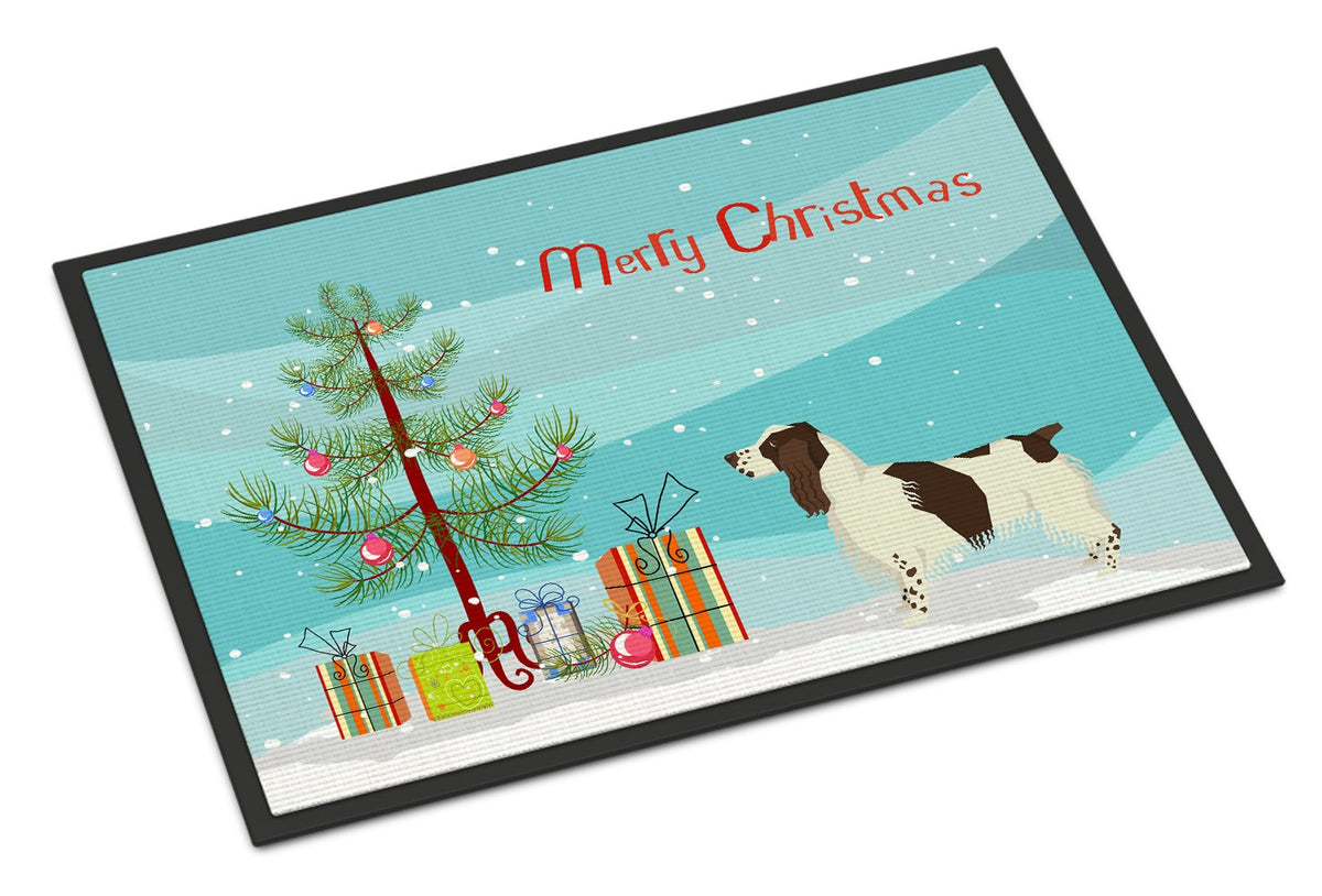 English Springer Spaniel Christmas Tree Indoor or Outdoor Mat 24x36 CK3537JMAT by Caroline&#39;s Treasures