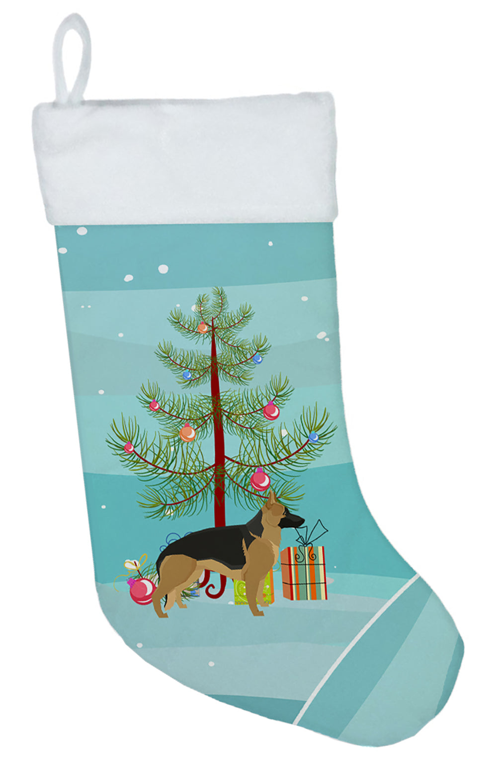 German Shepherd Christmas Tree Christmas Stocking CK3540CS  the-store.com.