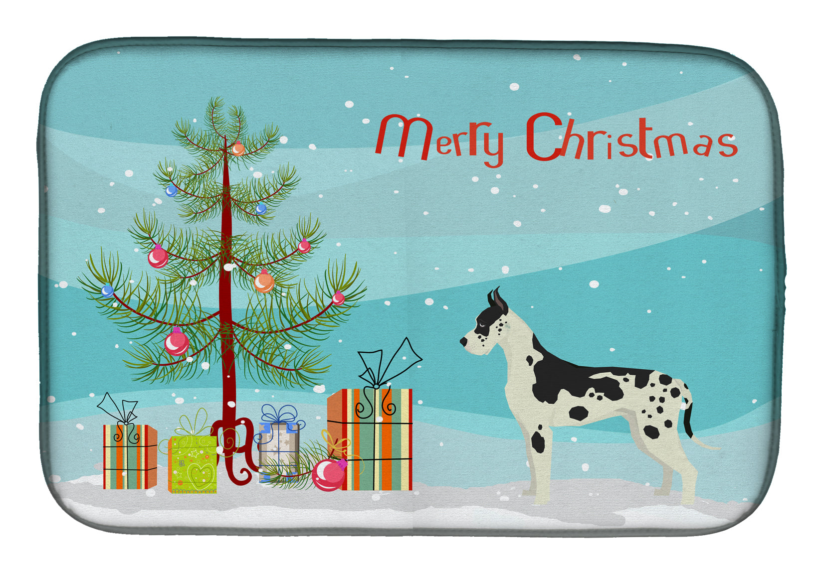 Great Dane Christmas Tree Dish Drying Mat CK3542DDM  the-store.com.