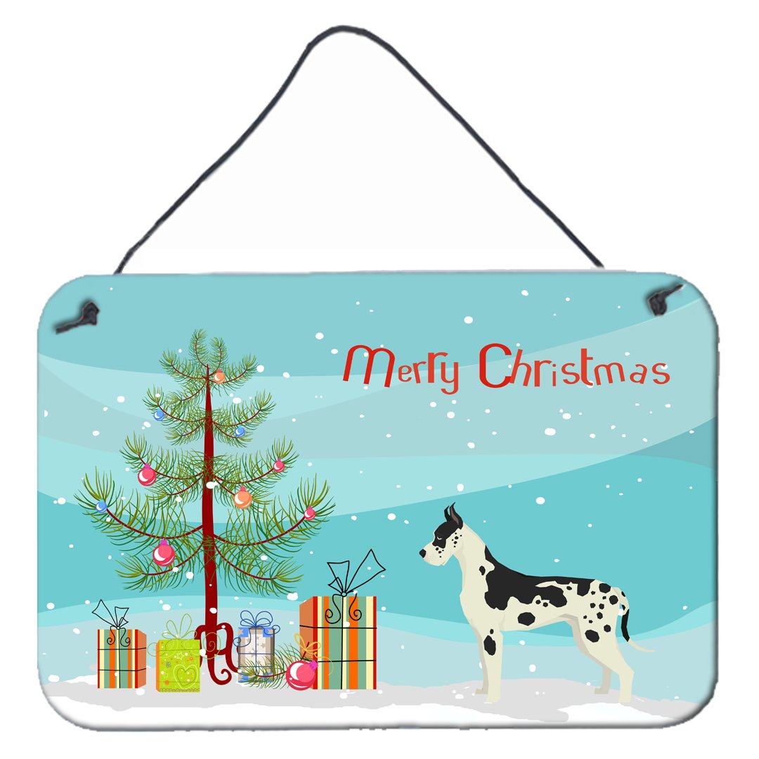 Great Dane Christmas Tree Wall or Door Hanging Prints CK3542DS812 by Caroline's Treasures