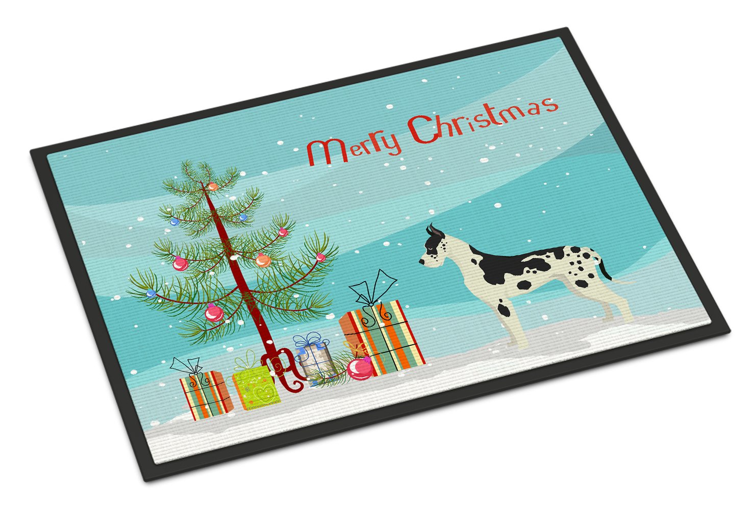 Great Dane Christmas Tree Indoor or Outdoor Mat 24x36 CK3542JMAT by Caroline's Treasures