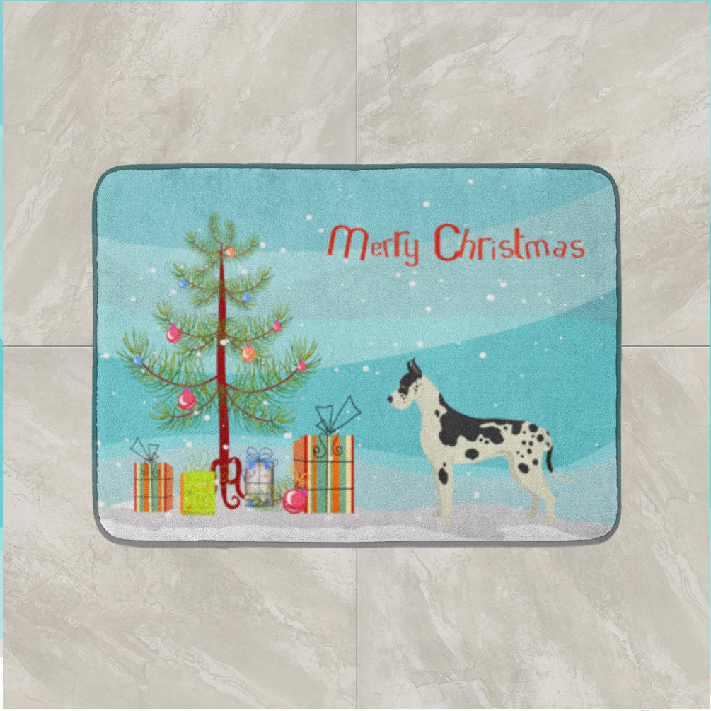 Great Dane Christmas Tree Machine Washable Memory Foam Mat CK3542RUG - the-store.com