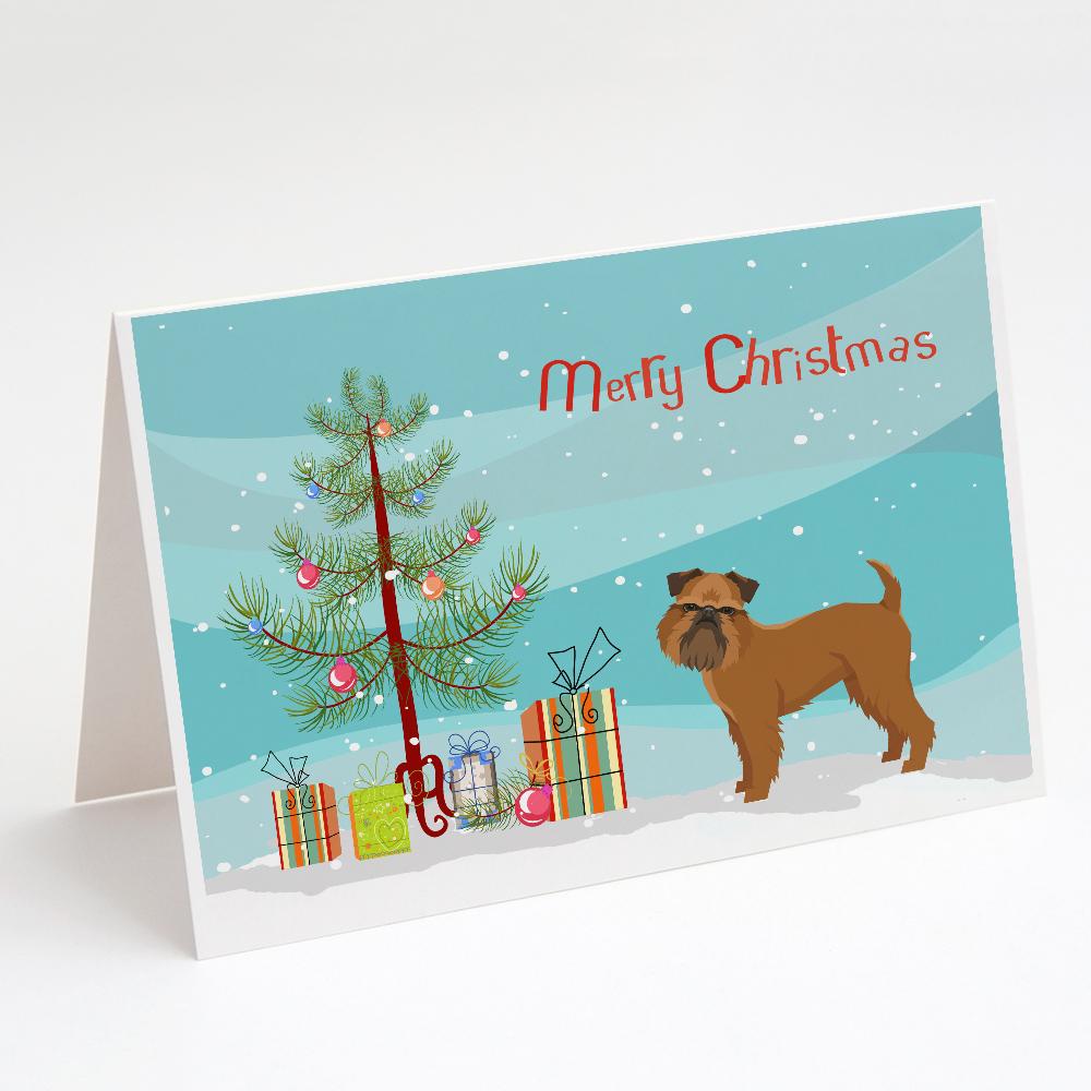 Buy this Brussels Griffon Christmas Tree Greeting Cards and Envelopes Pack of 8