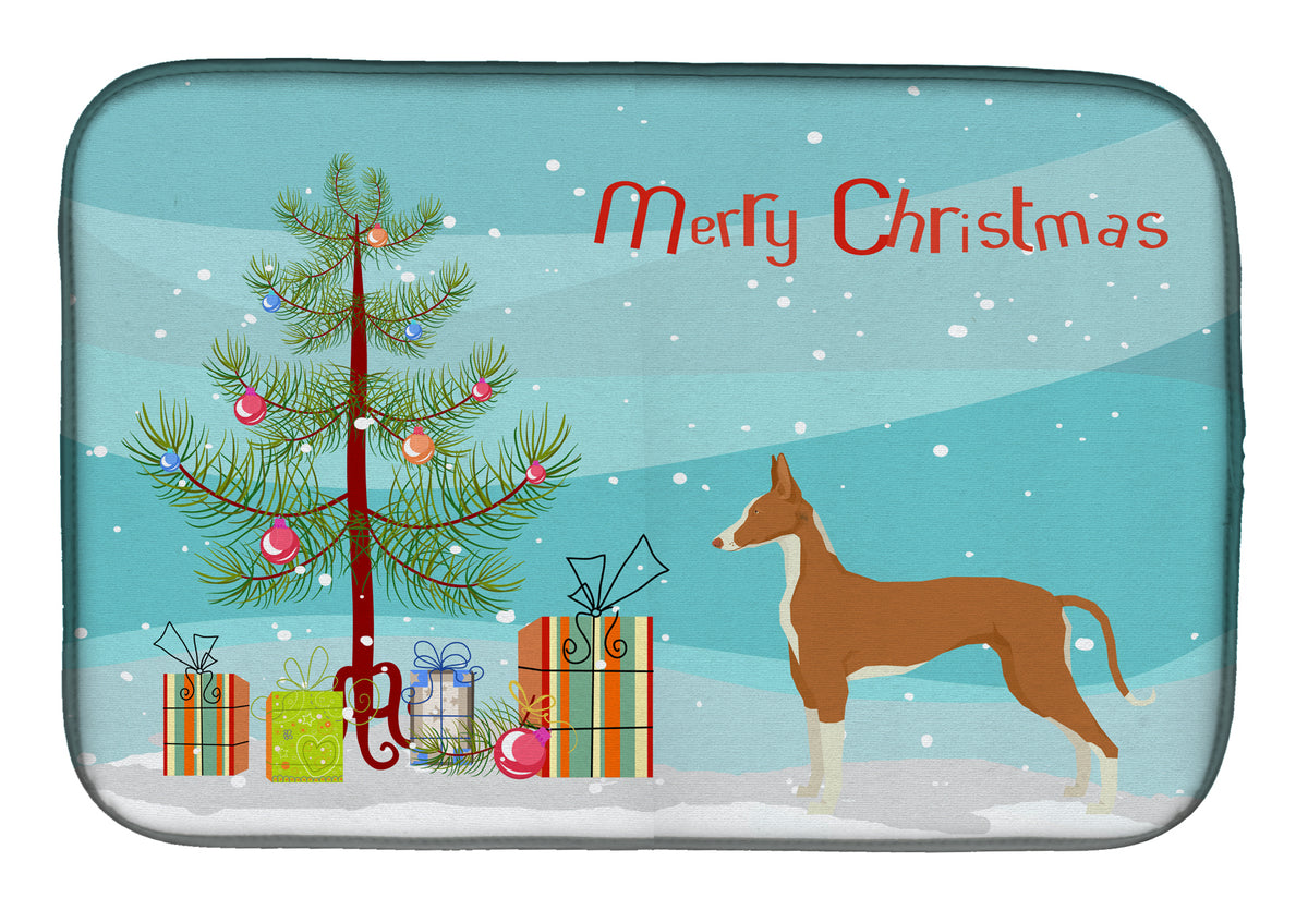 Ibizan Hound Christmas Tree Dish Drying Mat CK3545DDM  the-store.com.