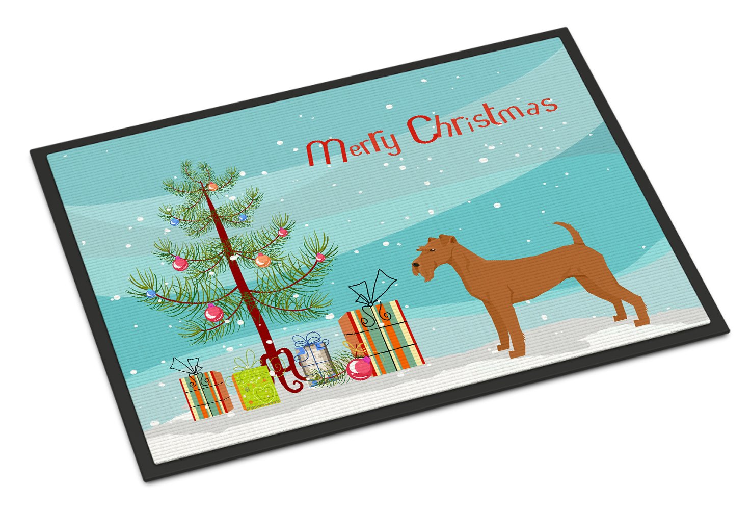 Irish Terrier Christmas Tree Indoor or Outdoor Mat 24x36 CK3546JMAT by Caroline's Treasures