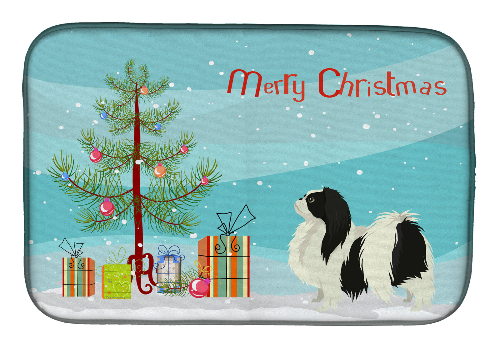 Japanese Chin Christmas Tree Dish Drying Mat CK3548DDM  the-store.com.