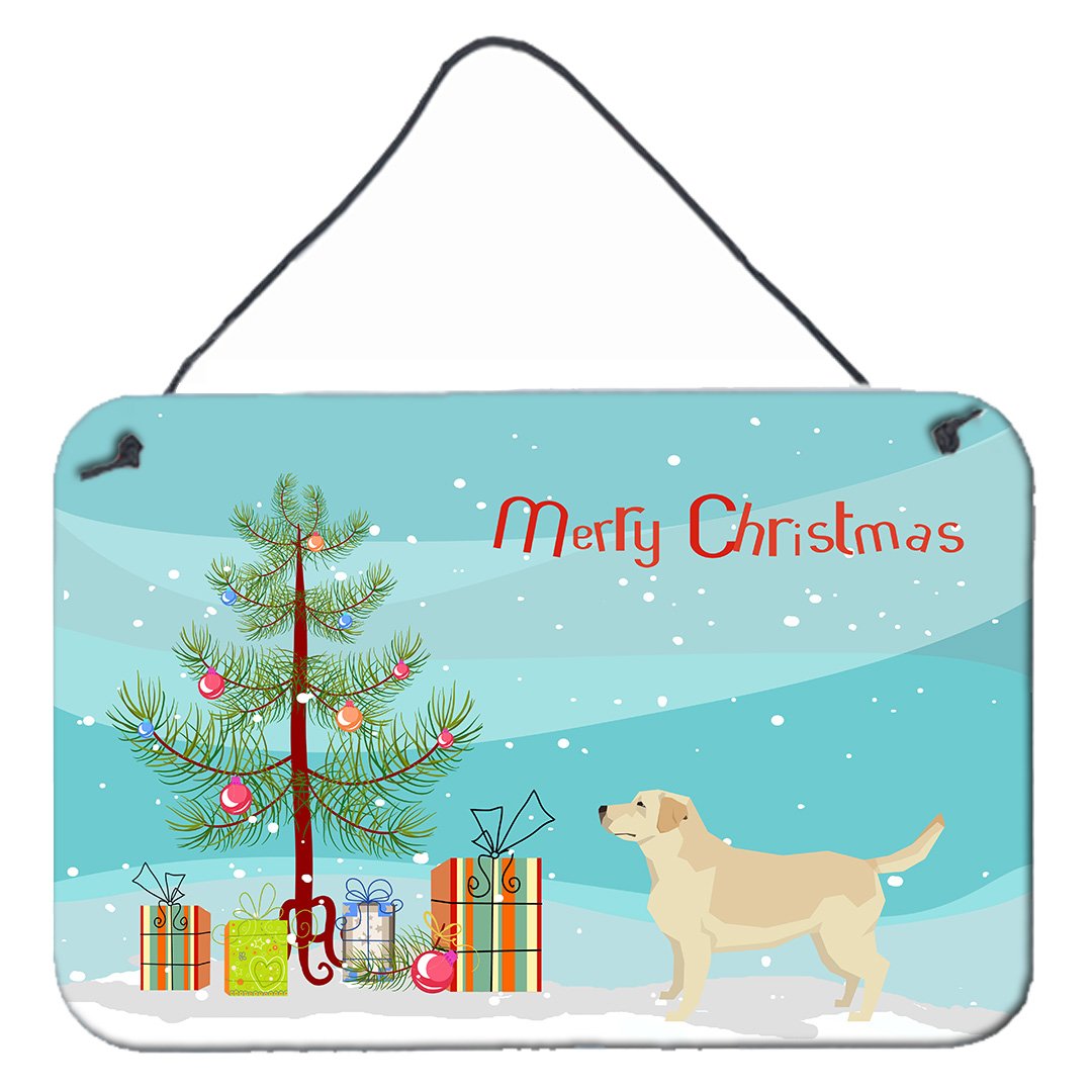 Labrador Retriever Christmas Tree Wall or Door Hanging Prints CK3549DS812 by Caroline's Treasures