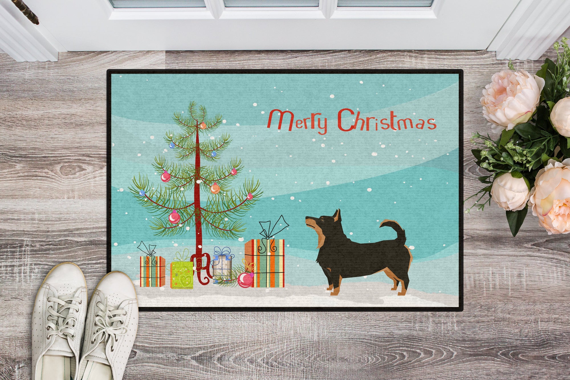 Lancashire Terrier Christmas Tree Indoor or Outdoor Mat 24x36 CK3550JMAT by Caroline's Treasures